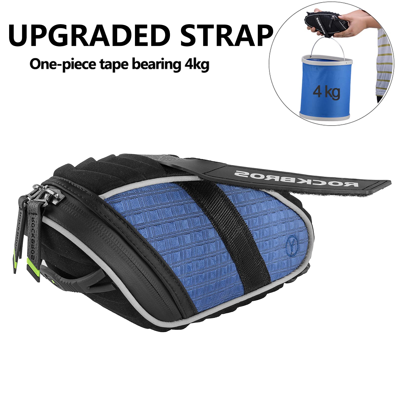 ROCKBROS Bicycle Saddle Bag Under Seat 3D Shell Cycling Seat Pack - Image 9