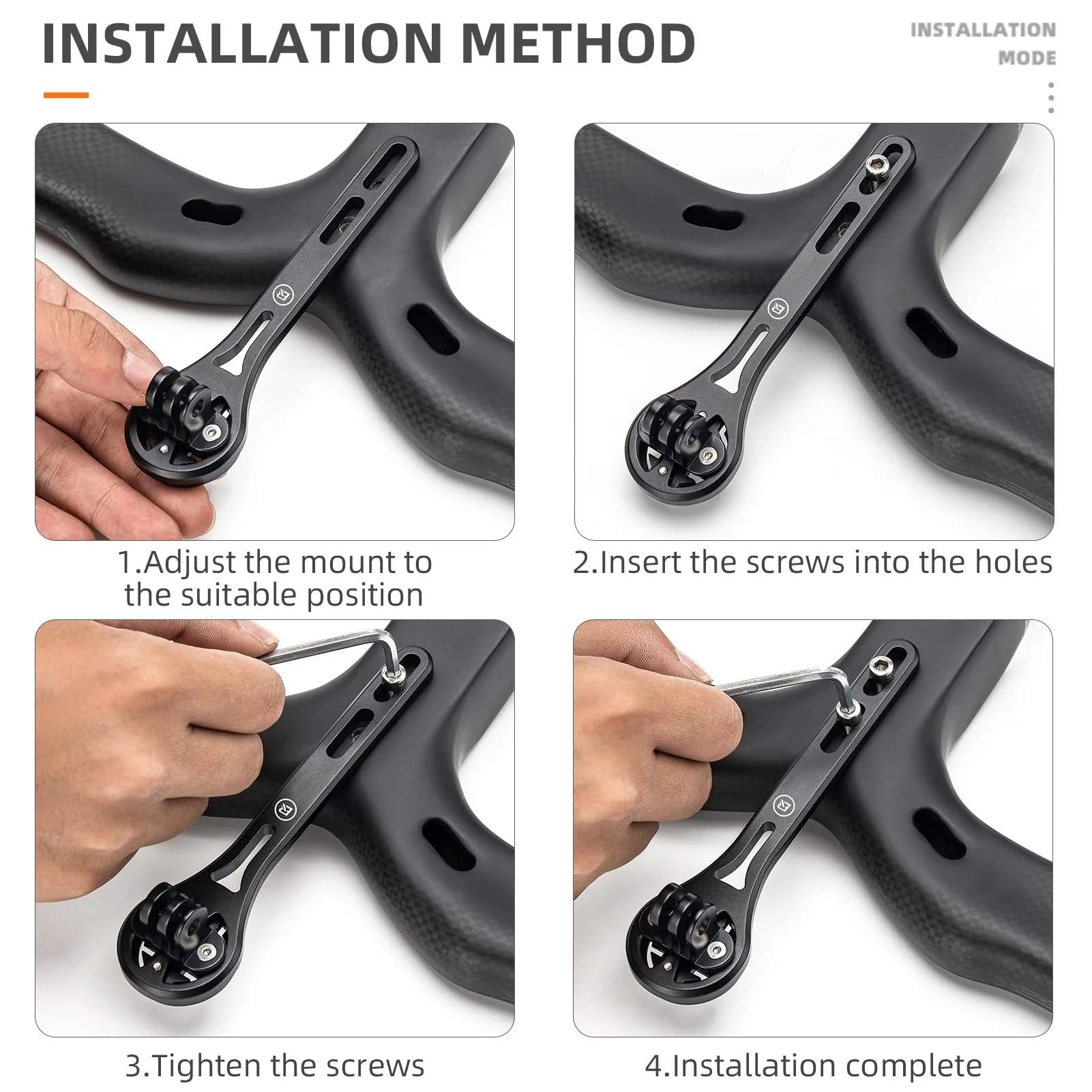 ROCKBROS Bike Aluminum Computer Mount  compatible with Garmin, Wahoo, Bryton, and GoPro - Image 17