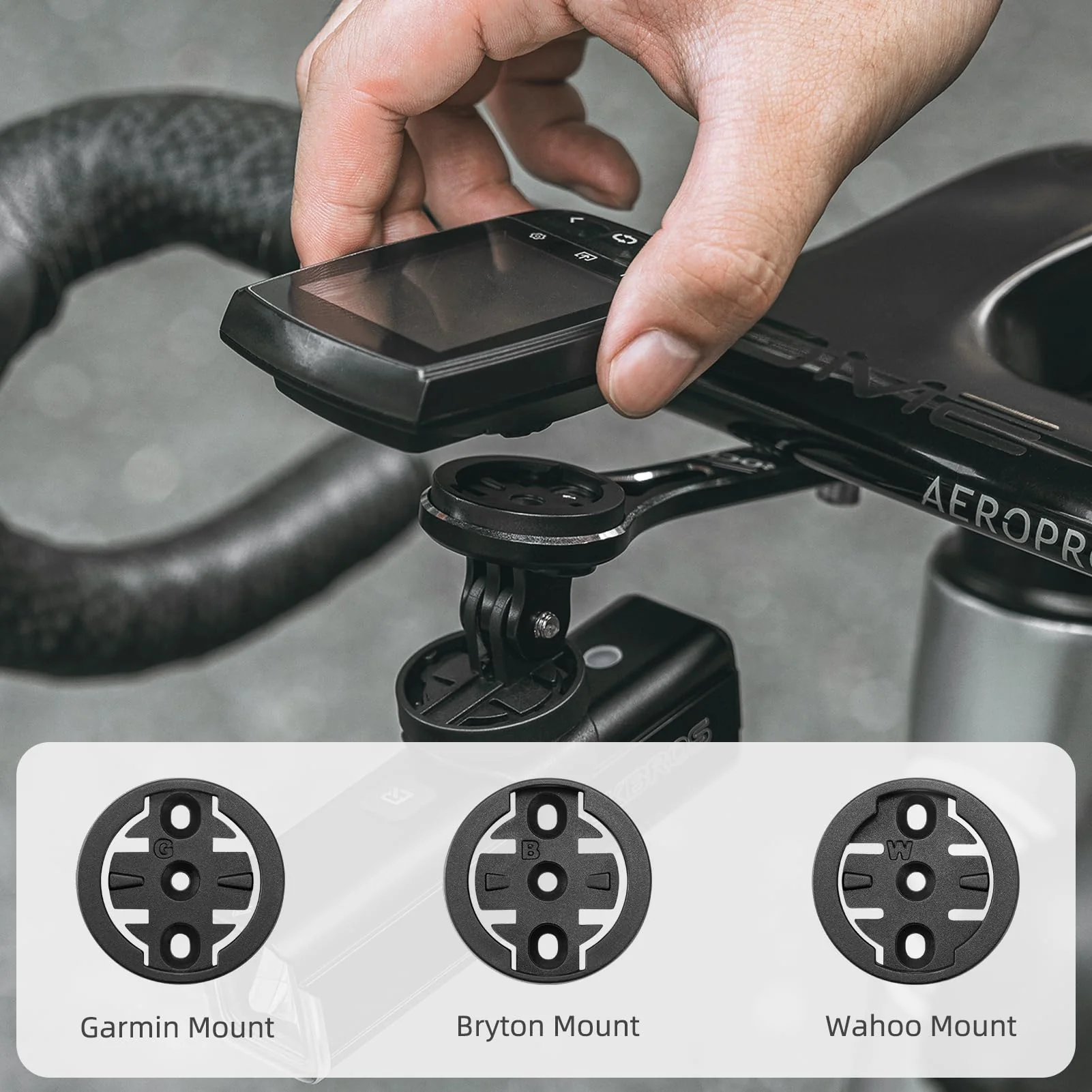 ROCKBROS Bike Aluminum Computer Mount  compatible with Garmin, Wahoo, Bryton, and GoPro - Image 8