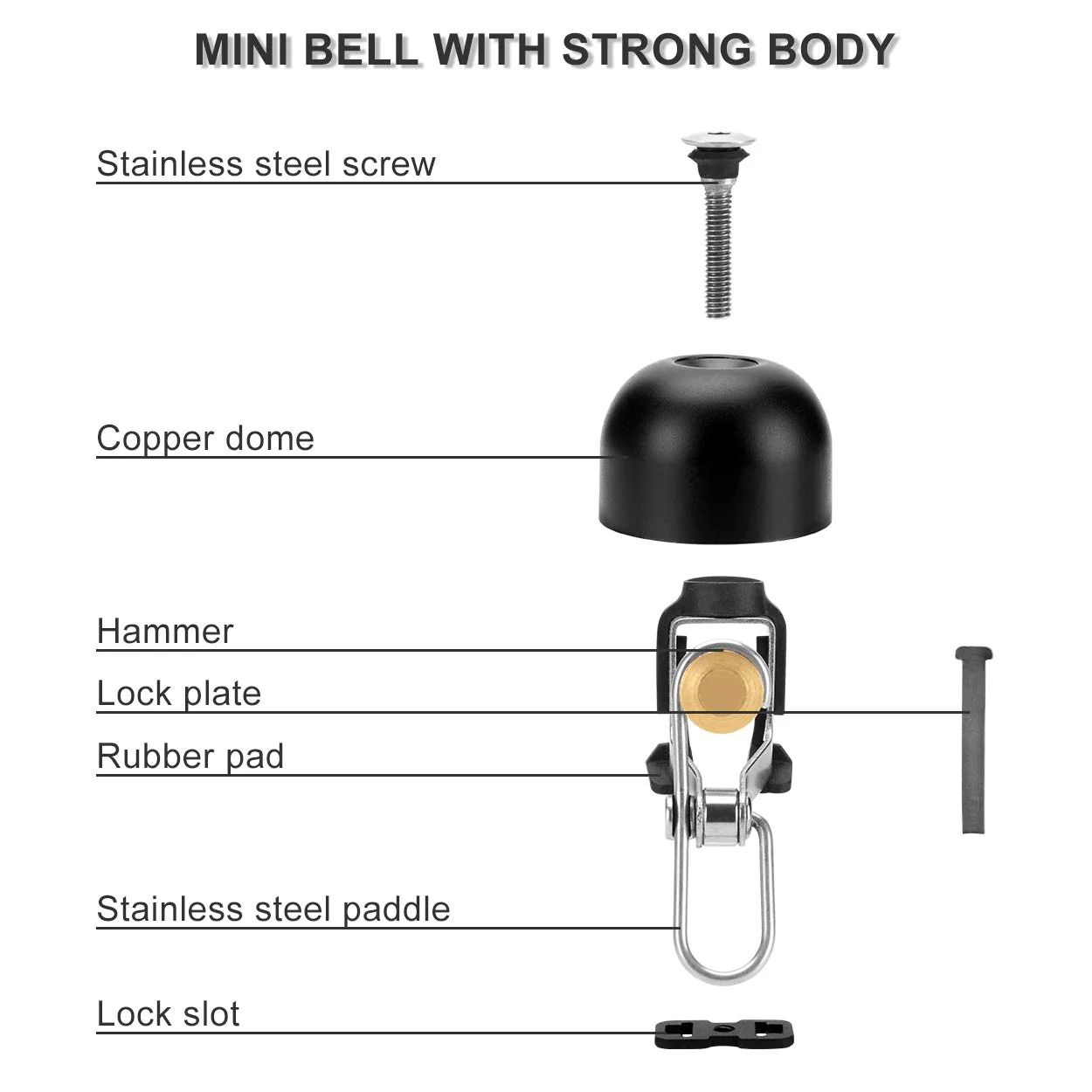 ROCKBROS Bike Classic Bicycle Bell Loud Sound Bells - Image 9