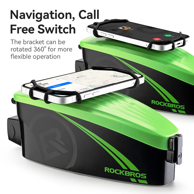 ROCKBROS Bike Frame Phone Bag with Hard Case for Cellphones Below 6.8" - Image 6