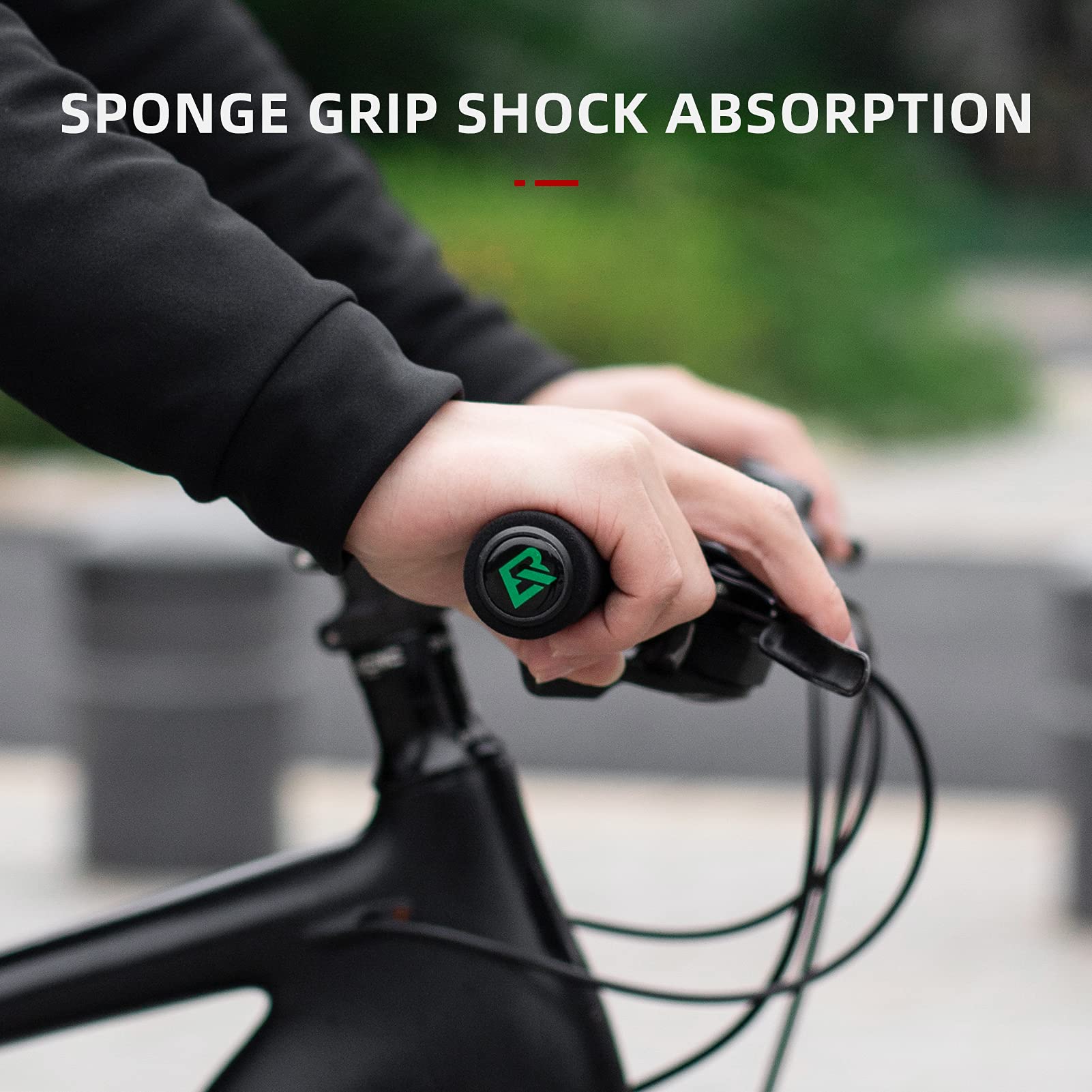 ROCKBROS Bike Grips Foam Single Lock on Bicycle Soft Comfortable Non-Slip Bike Handle Grips - Image 12