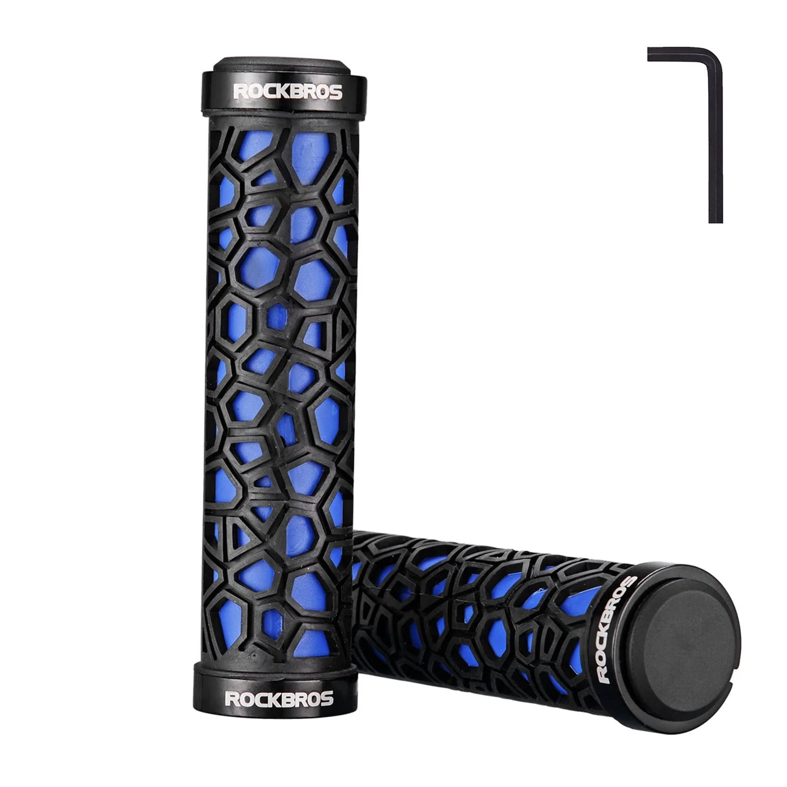 ROCKBROS Bike Handlebar Grips Double Lock-on Non-Slip Grips for MTB, BMX 22.2mm - Image 2