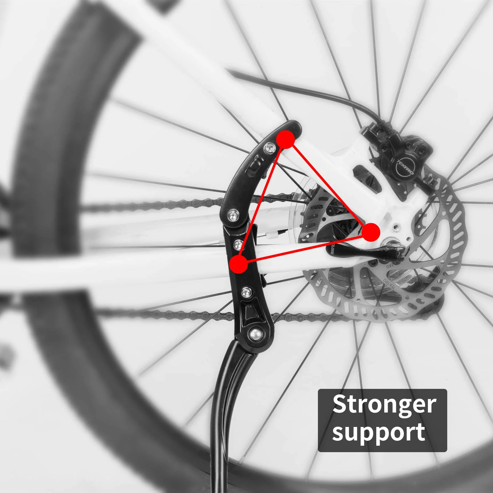 Heavy-Duty Side Kickstand for 24"-28" Mountain Bikes - Image 6