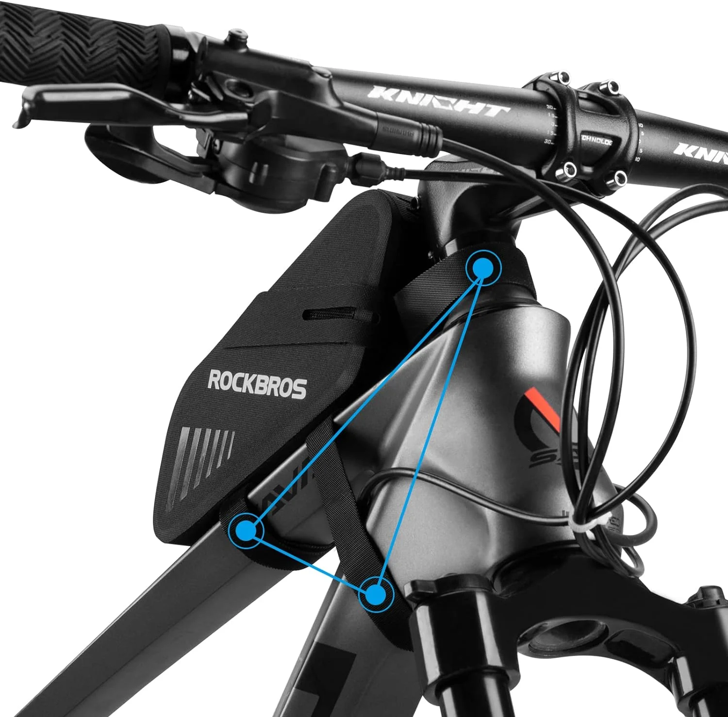 ROCKBROS Bike Saddle Bag Waterproof 0.6L Mini - Image 8