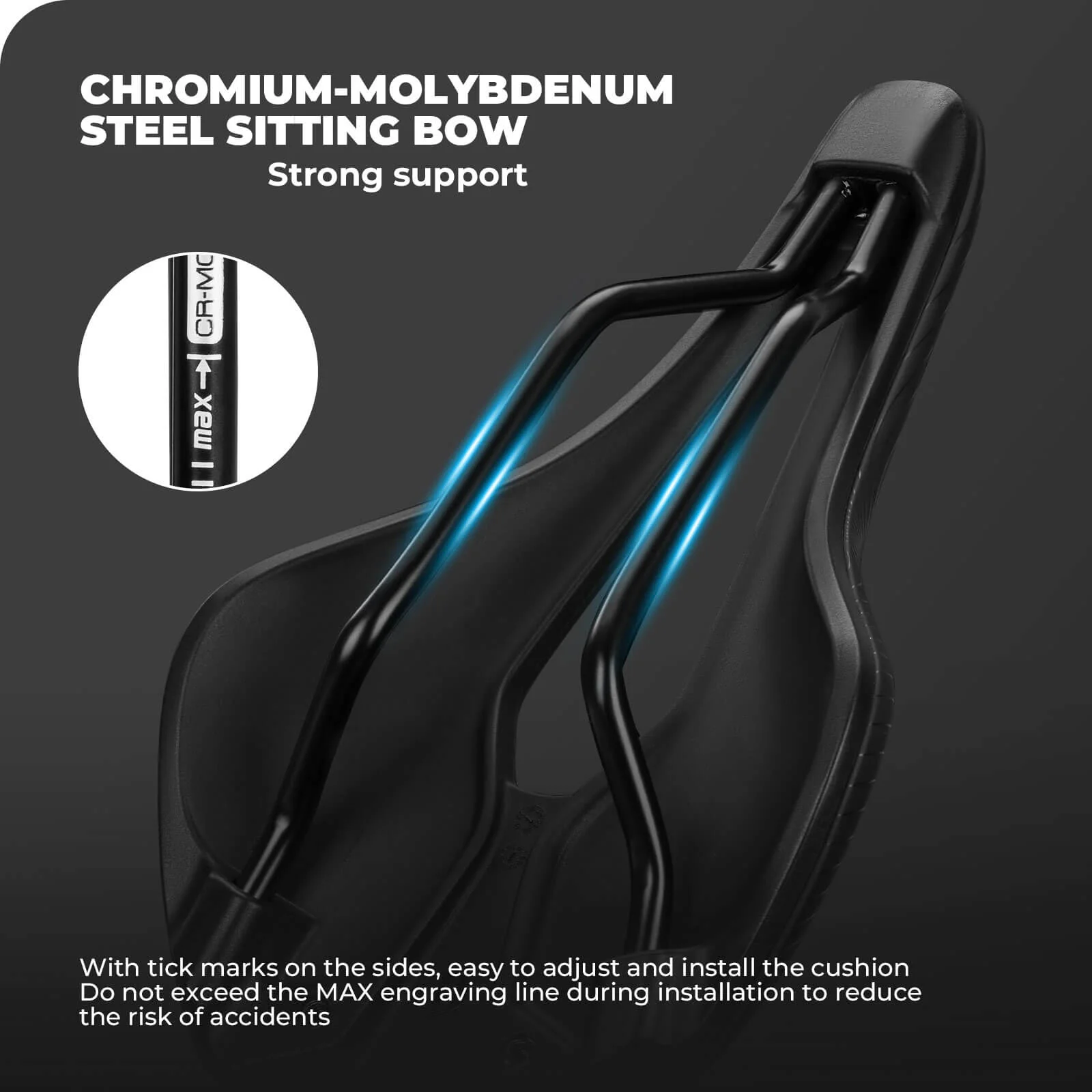 ROCKBROS Bike Saddle Comfortable - Image 3