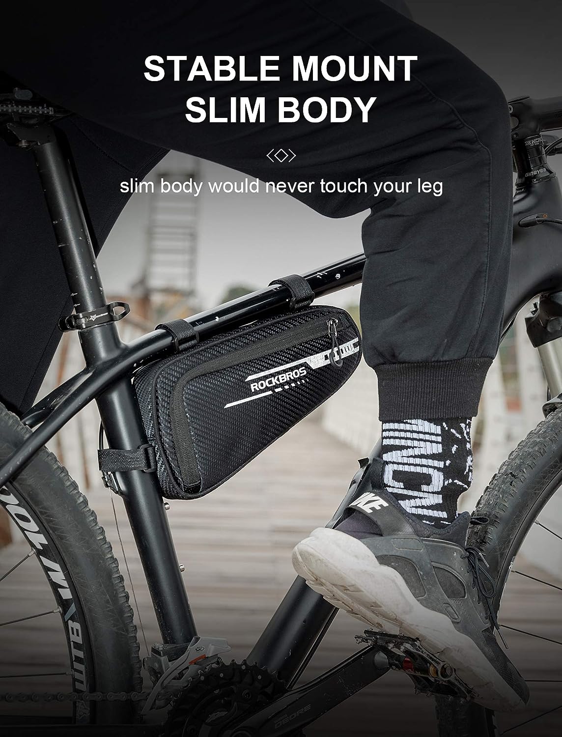 ROCKBROS Bike Triangle Bag Storage Bag Bicycle Frame Pouch Bag - Image 6