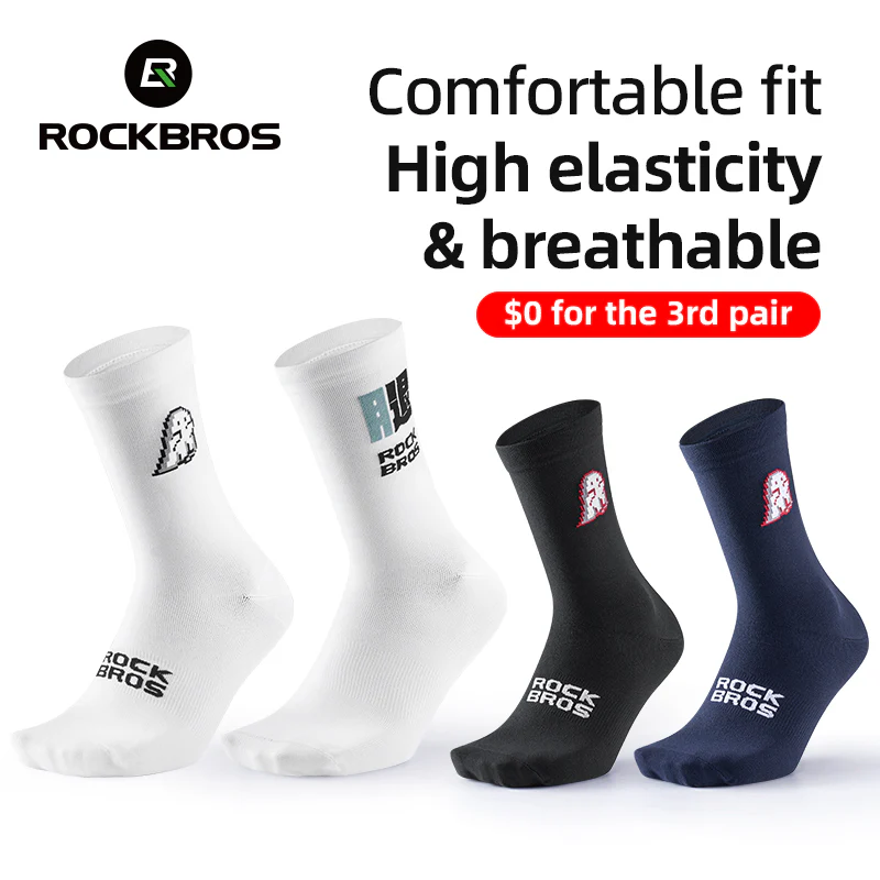 ROCKBROS Breathable Cycling Socksfor Men Women Comfortable, Durable and Stylish - Image 5