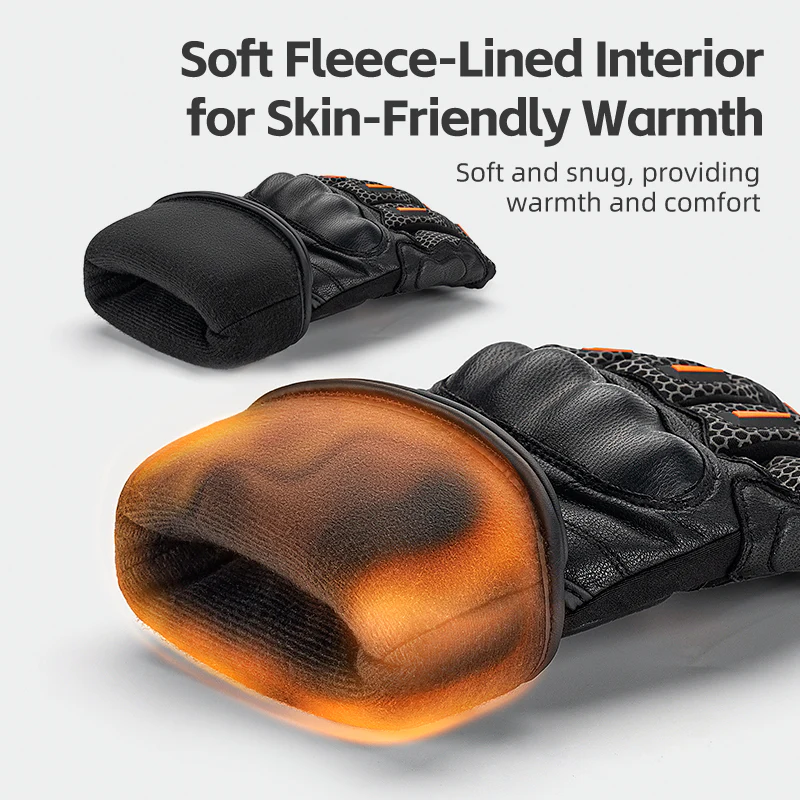 ROCKBROS Cold Weather Warm Motorcycle Winter Gloves for Men with Touchscreen - Image 2