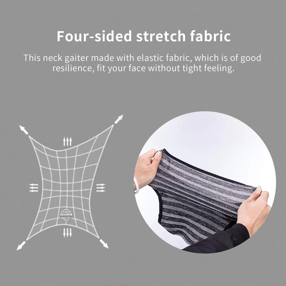 ROCKBROS Cooling Neck Gaiter with Ear Loops Bandana Face Scarf Mask for Men Women - Image 11