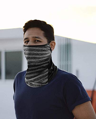 ROCKBROS Cooling Neck Gaiter with Ear Loops Bandana Face Scarf Mask for Men Women - Image 13