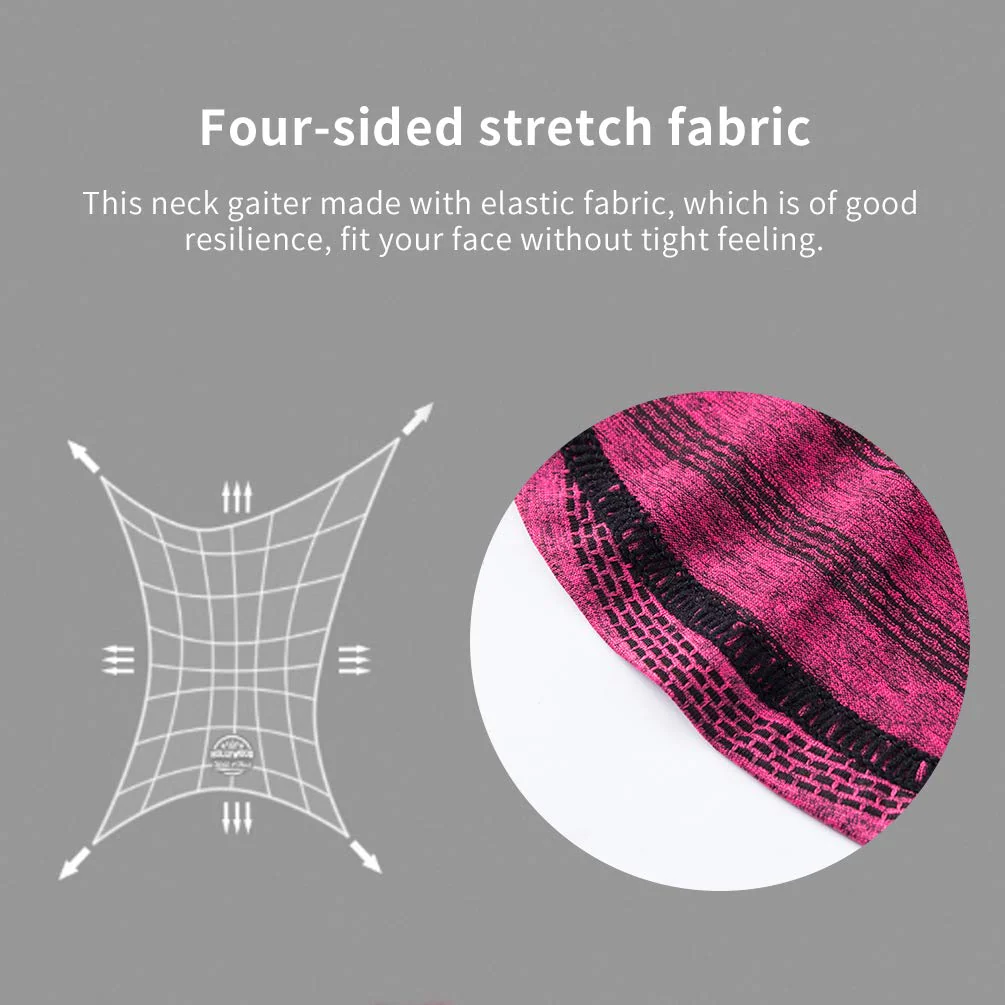 ROCKBROS Cooling Neck Gaiter with Ear Loops Bandana Face Scarf Mask for Men Women - Image 5