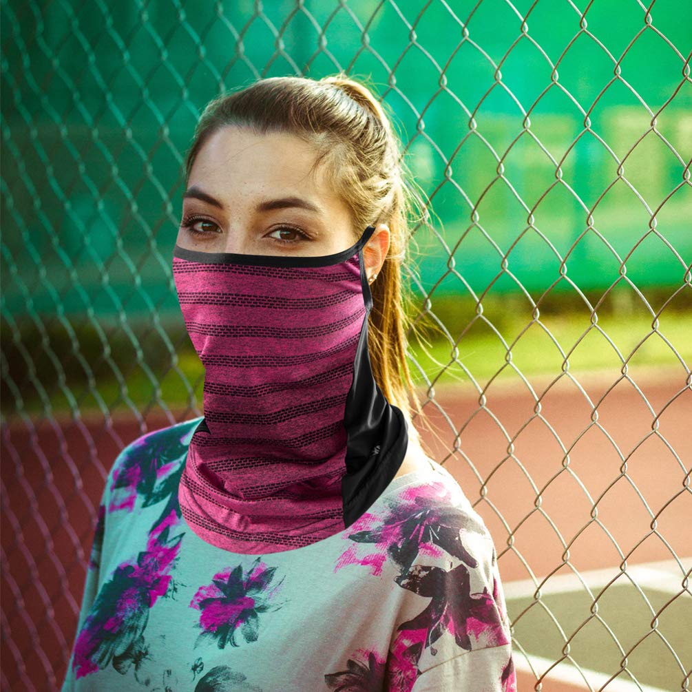 ROCKBROS Cooling Neck Gaiter with Ear Loops Bandana Face Scarf Mask for Men Women - Image 6