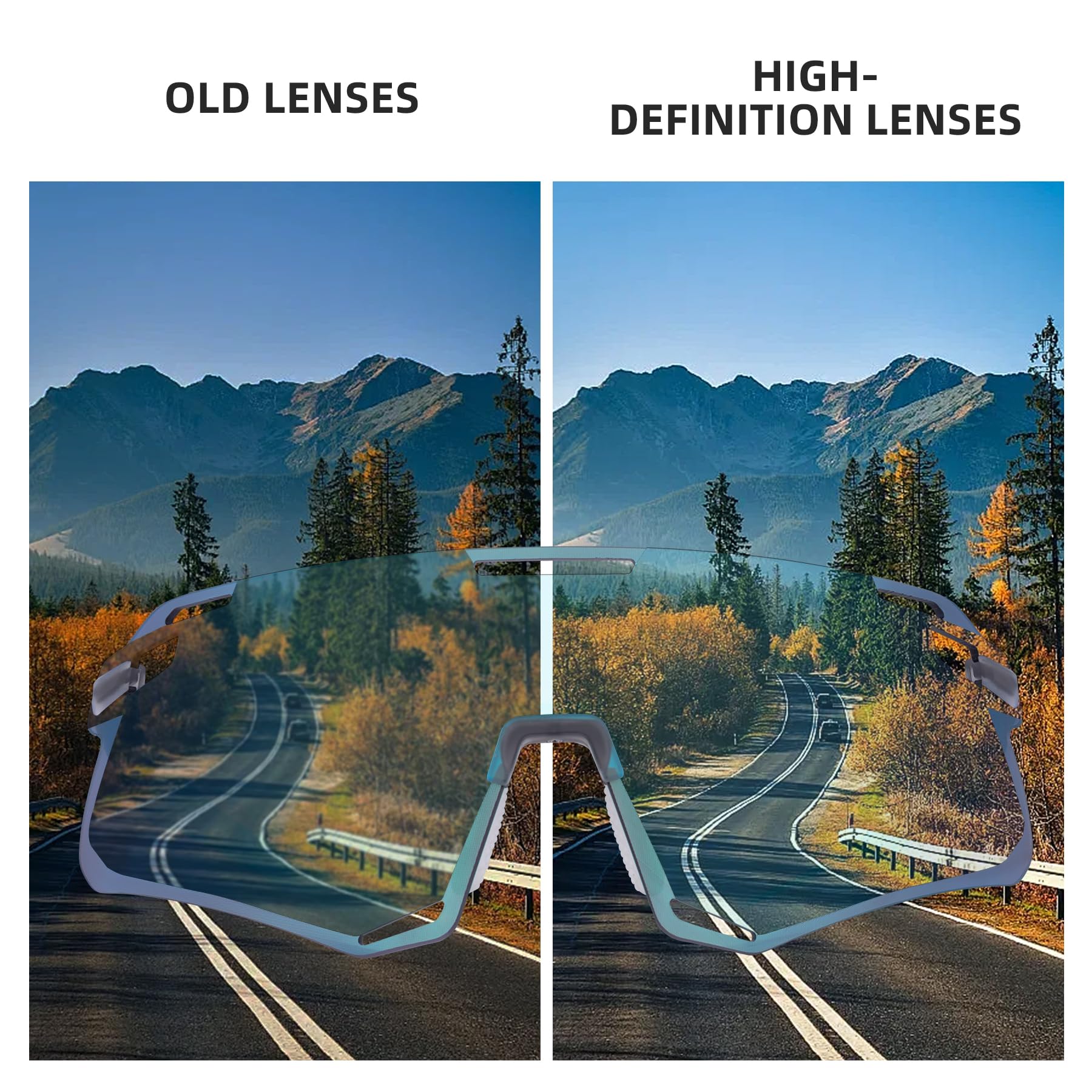 Men's Anti-Blue Light MTB Cycling Sunglasses - Image 19