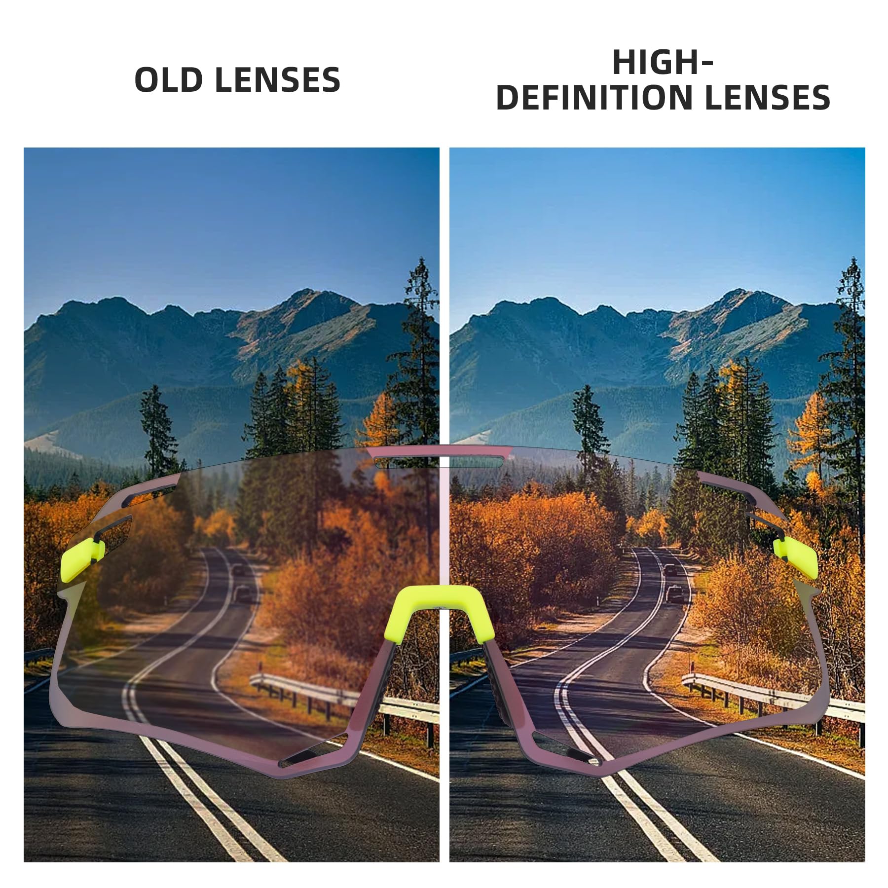 Men's Anti-Blue Light MTB Cycling Sunglasses - Image 25