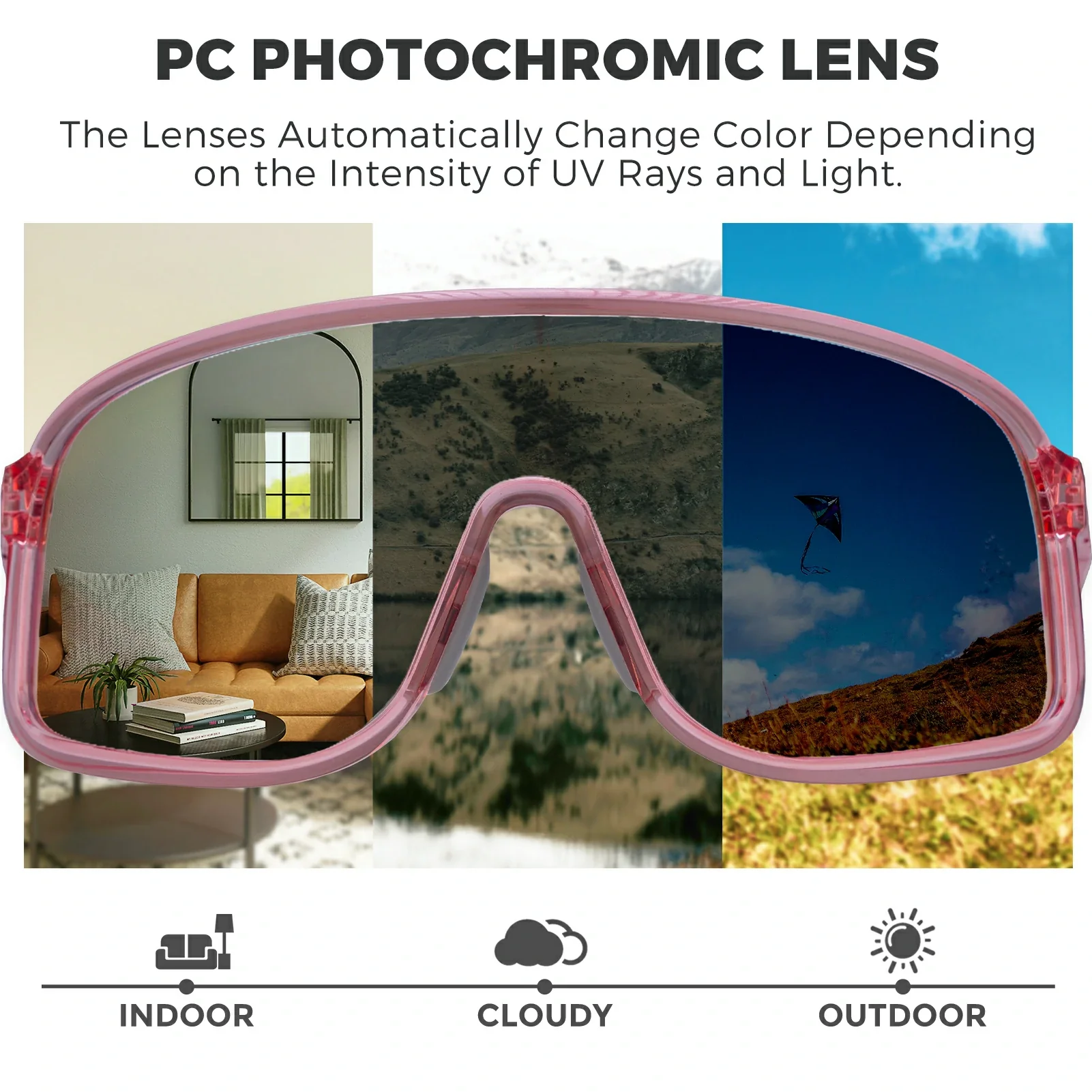 Polarized Photochromic Cycling Sunglasses - Image 15