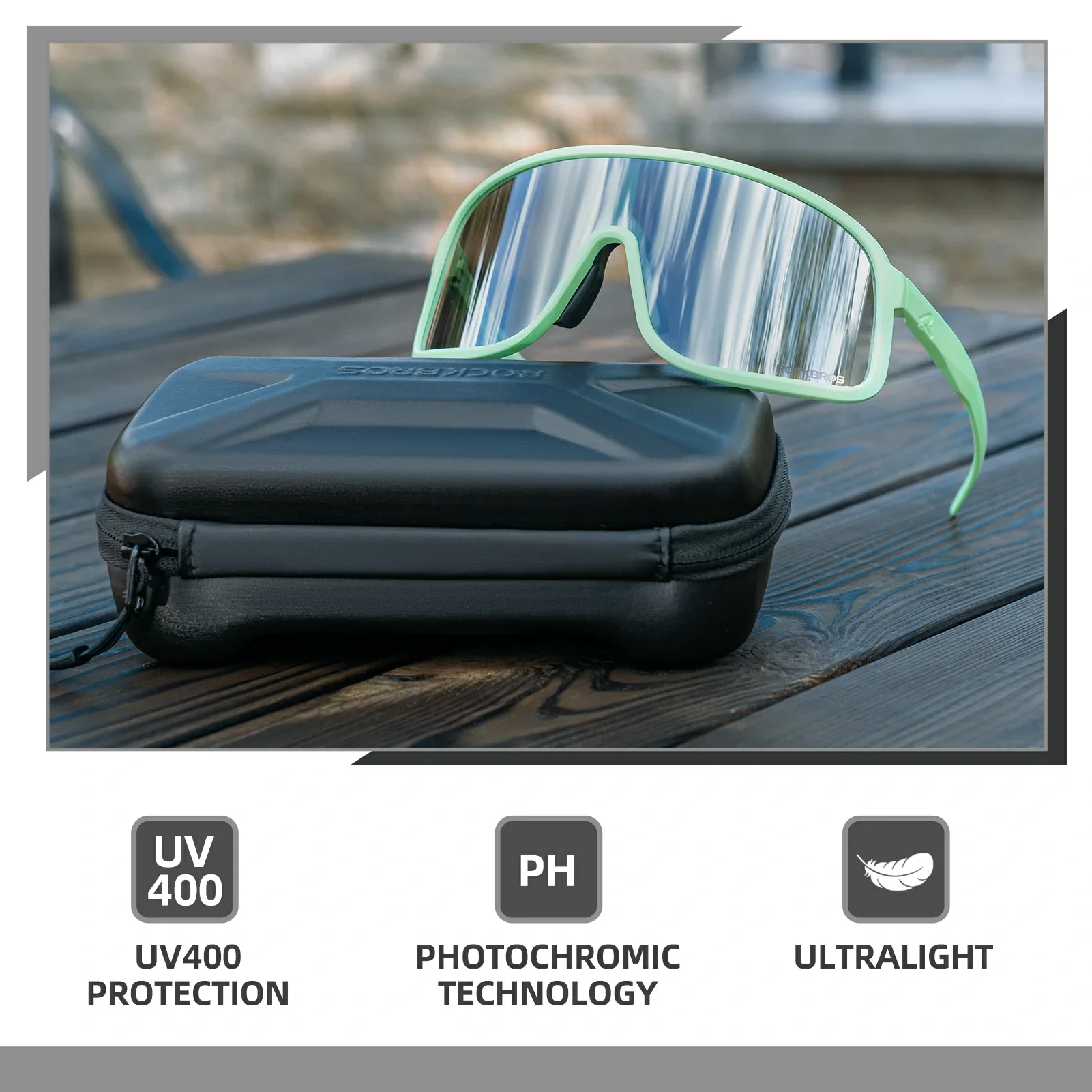 Polarized Photochromic Cycling Sunglasses - Image 29