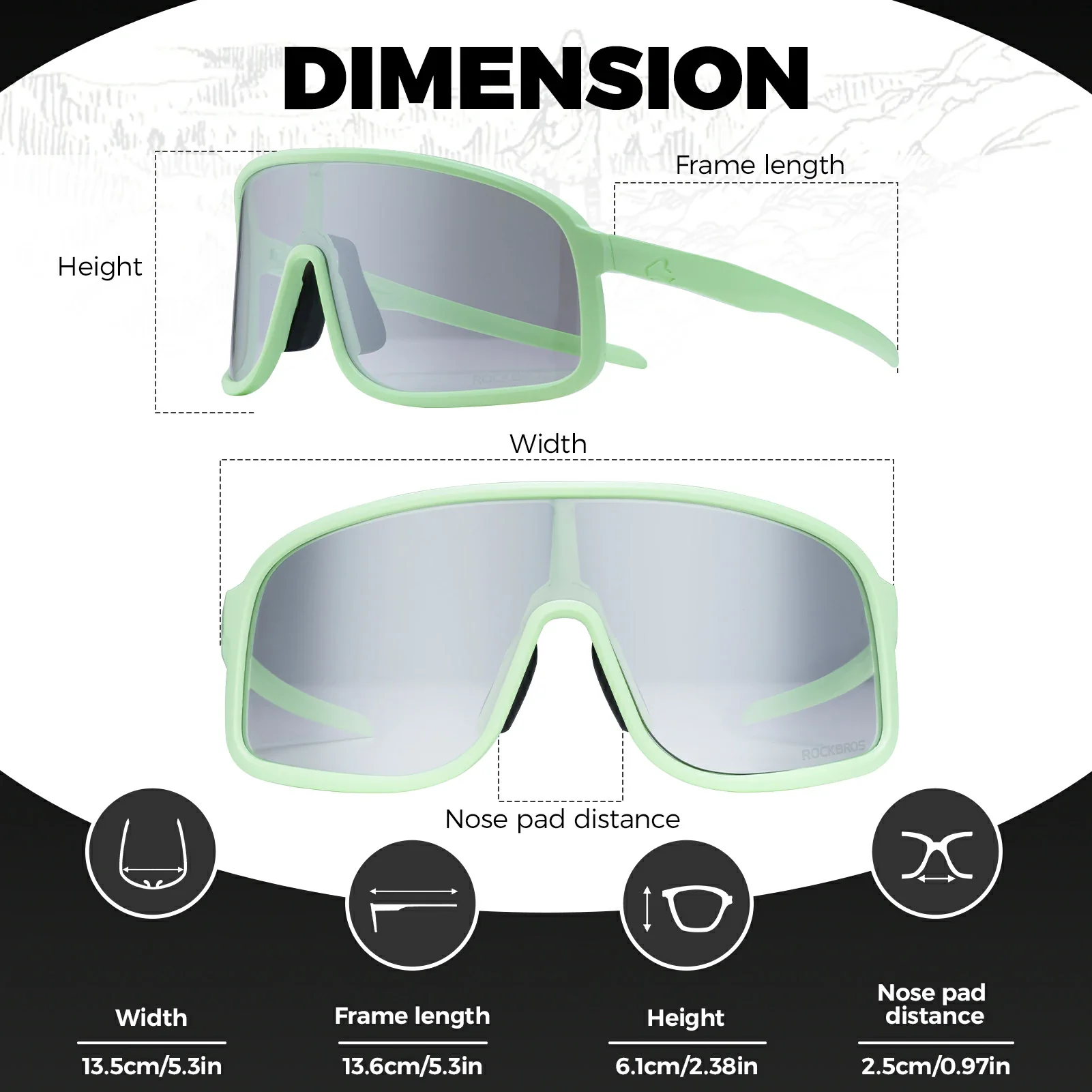 Polarized Photochromic Cycling Sunglasses - Image 32