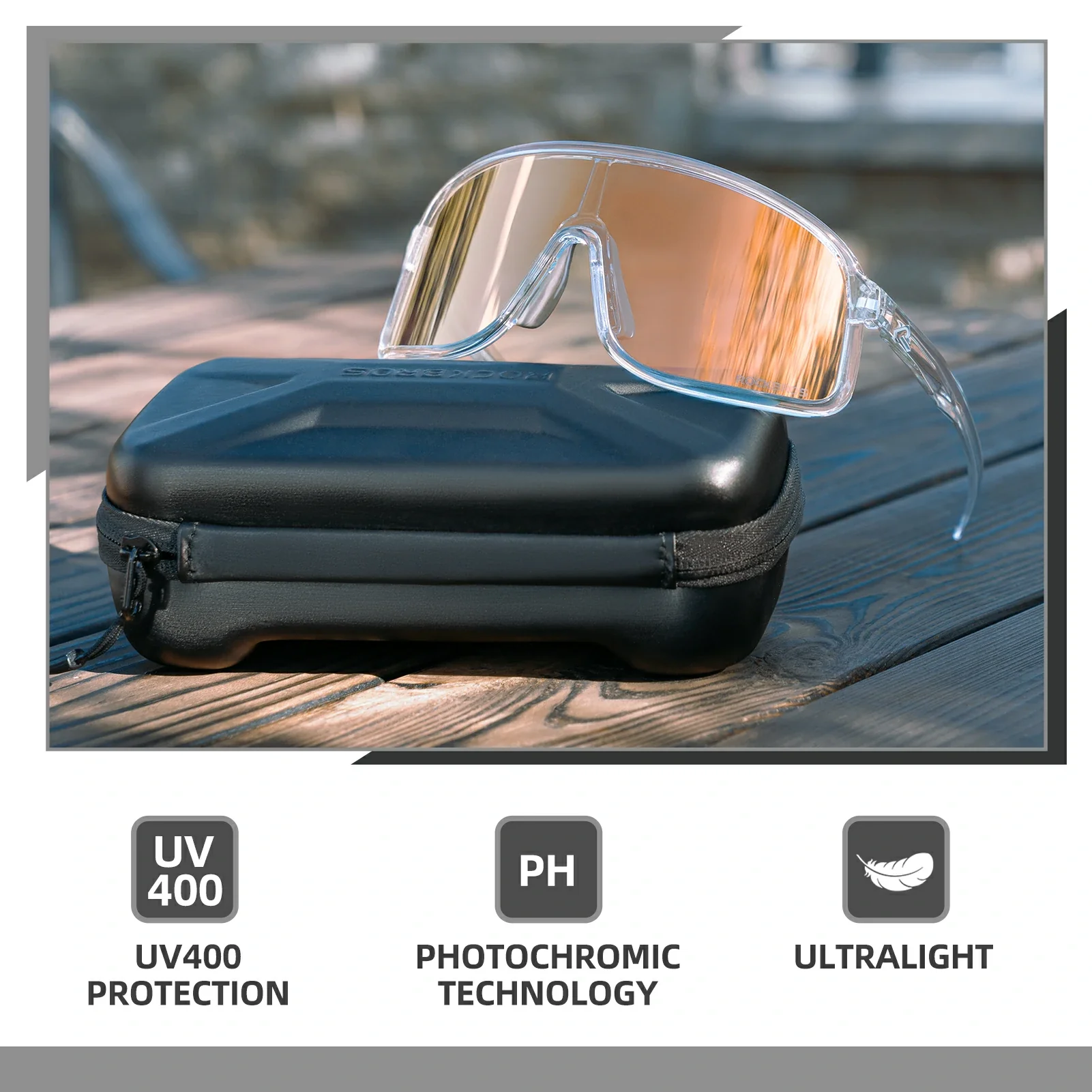 Polarized Photochromic Cycling Sunglasses - Image 34