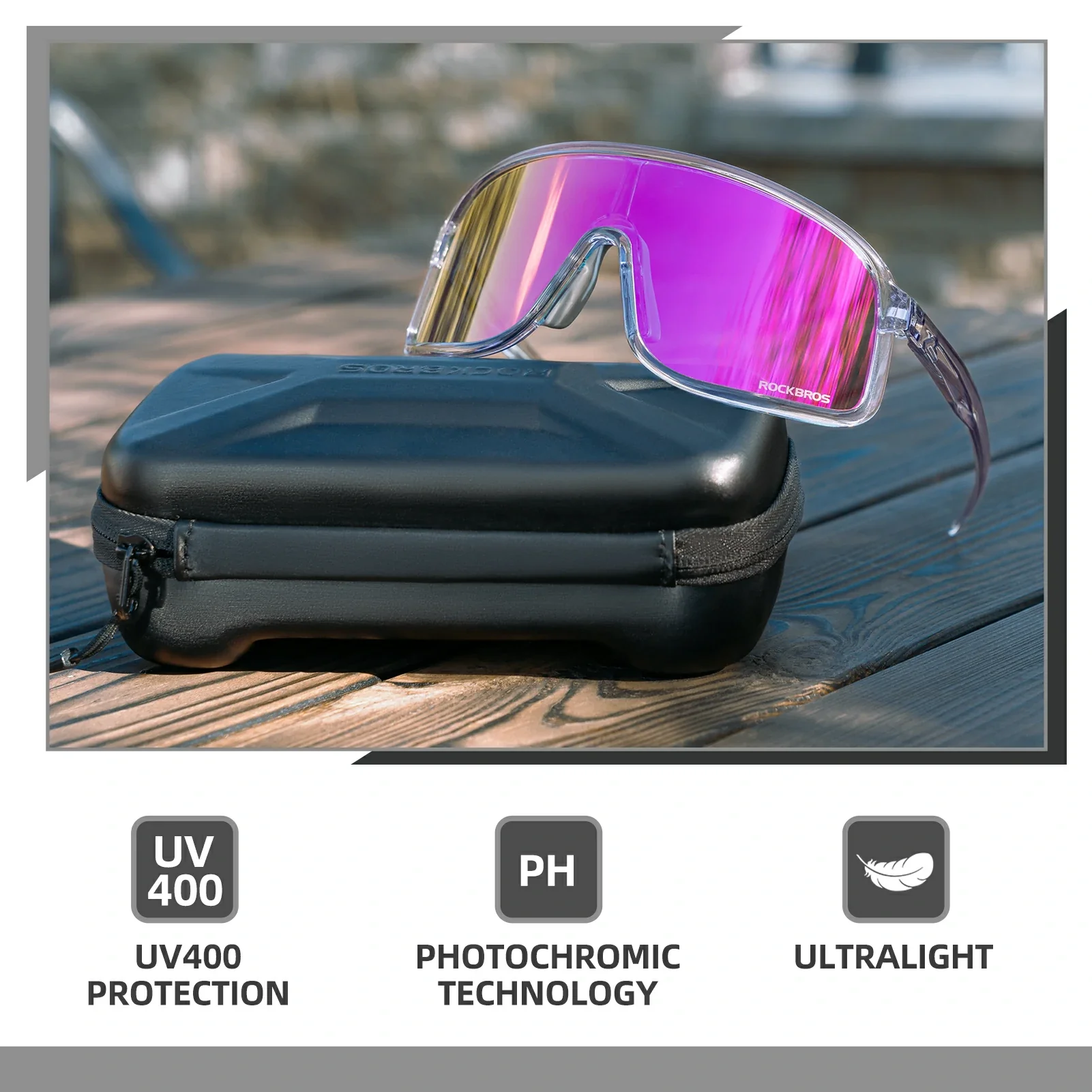 Polarized Photochromic Cycling Sunglasses - Image 38