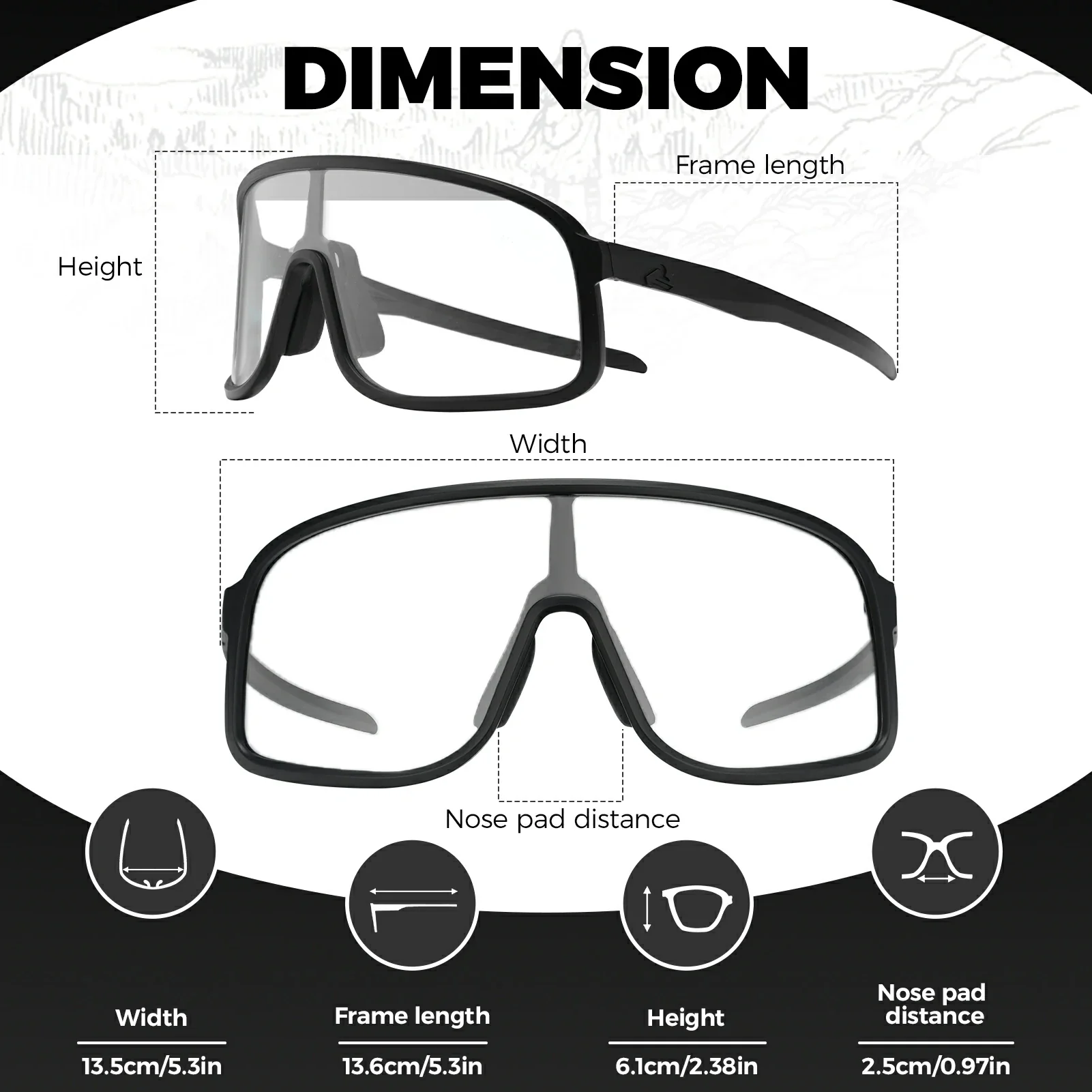 Polarized Photochromic Cycling Sunglasses - Image 46