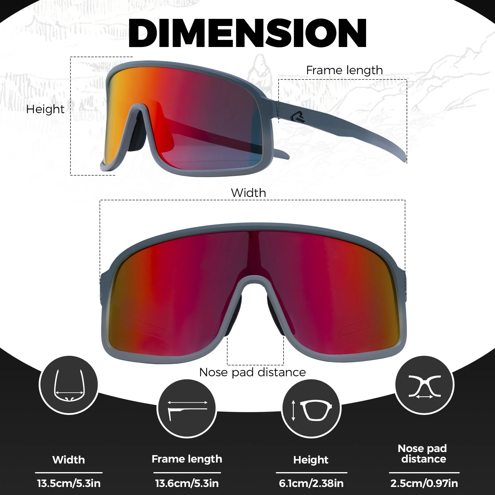 Polarized Photochromic Cycling Sunglasses - Image 49