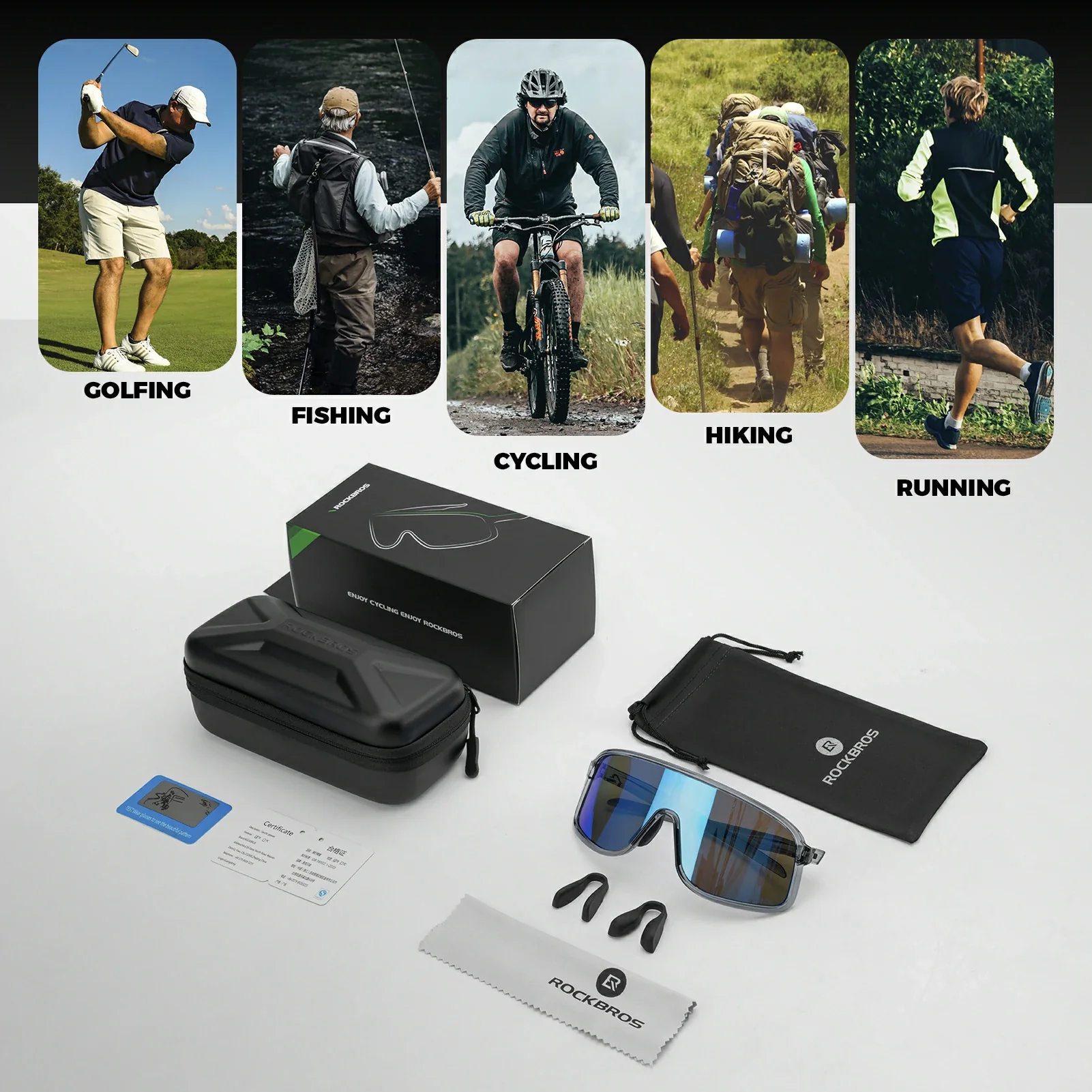 Polarized Photochromic Cycling Sunglasses - Image 68