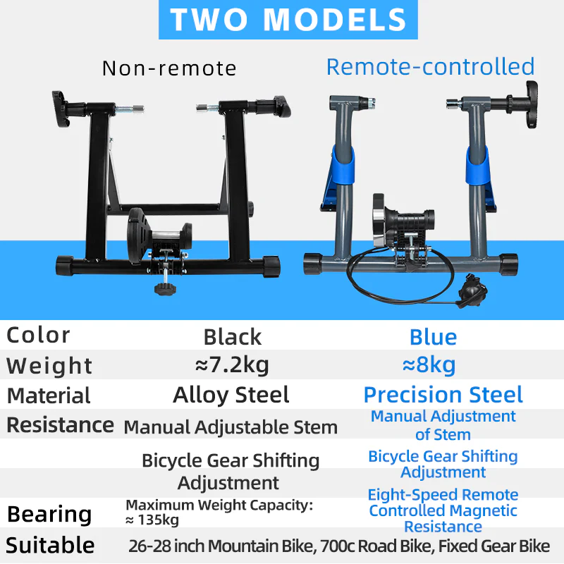 Foldable Indoor Bike Trainer Stand for Home Exercise - Image 5