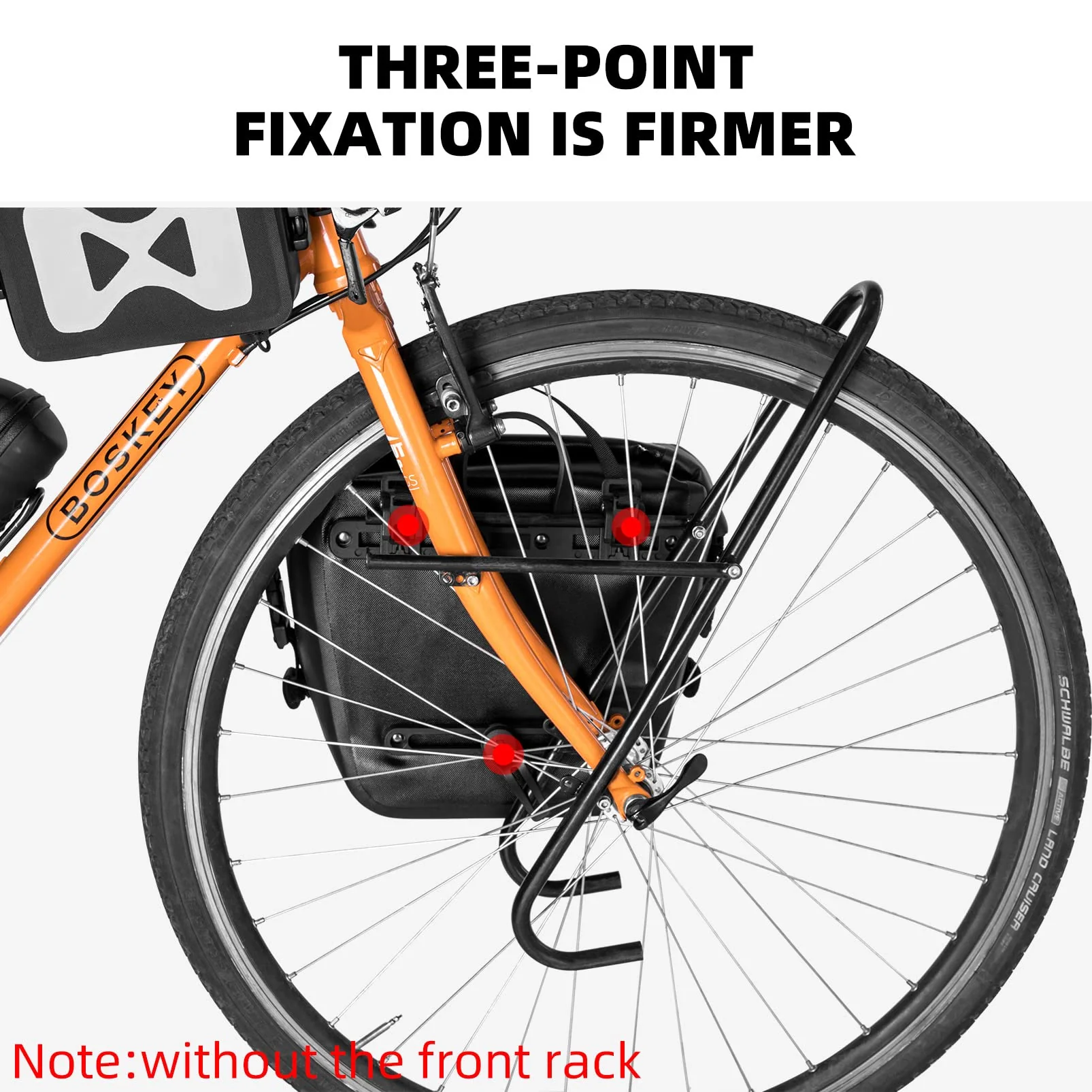 ROCKBROS Front Roller Panniers Bag Sturdy with Handle Shoulder Strap 1 Pair - Image 4