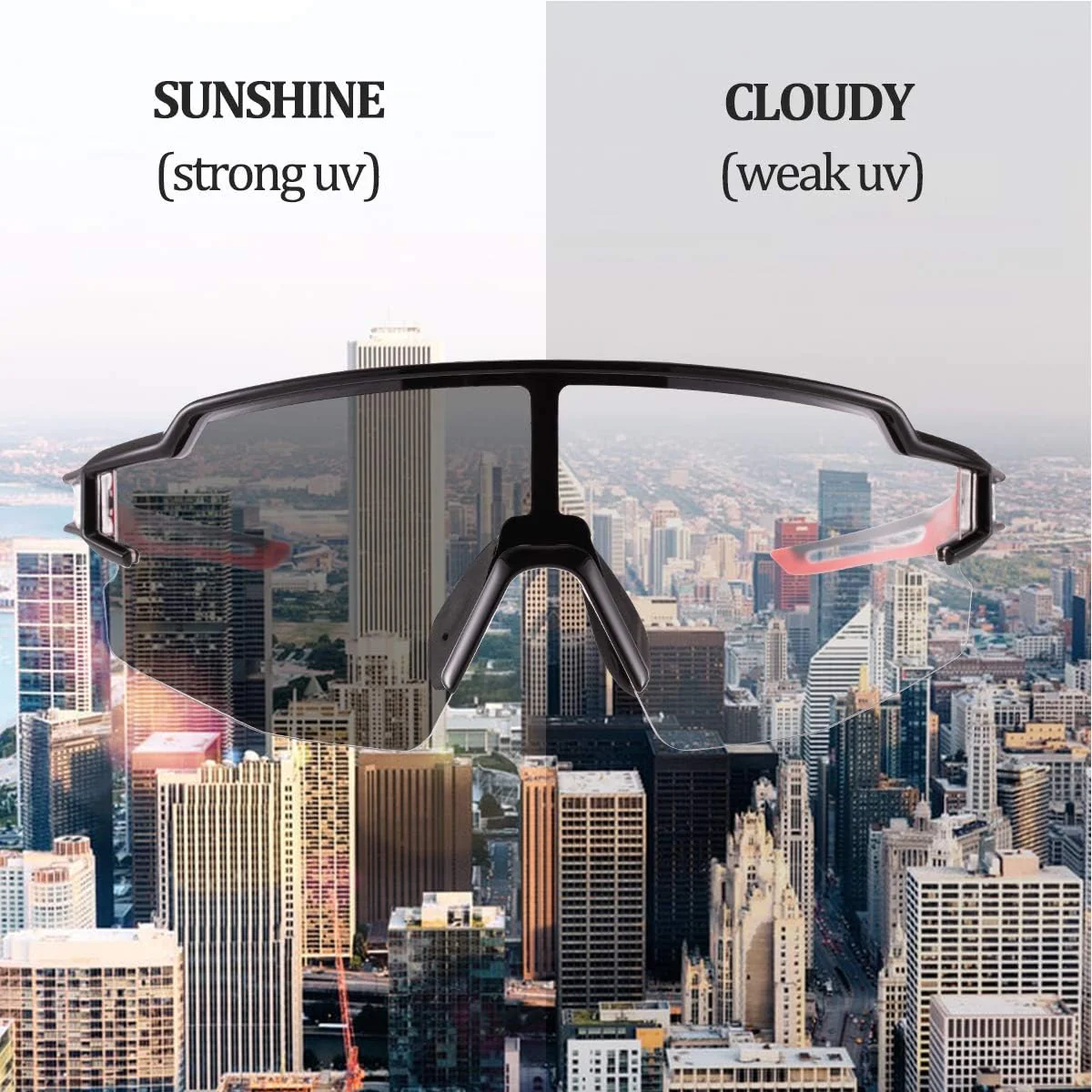Half-Frame Photochromic Sports Sunglasses (UV400) - Image 23