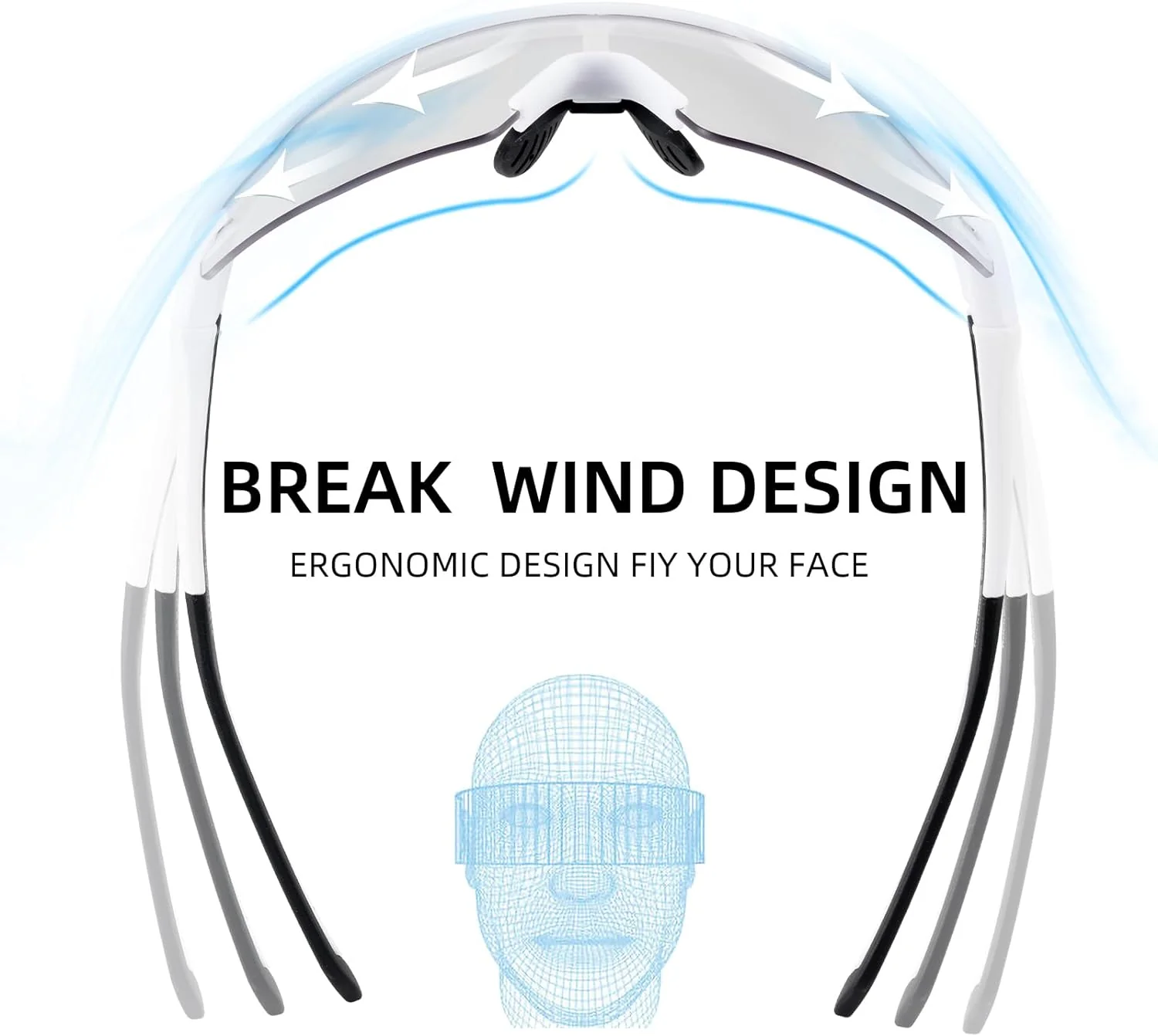 Half-Frame Photochromic Sports Sunglasses (UV400) - Image 27