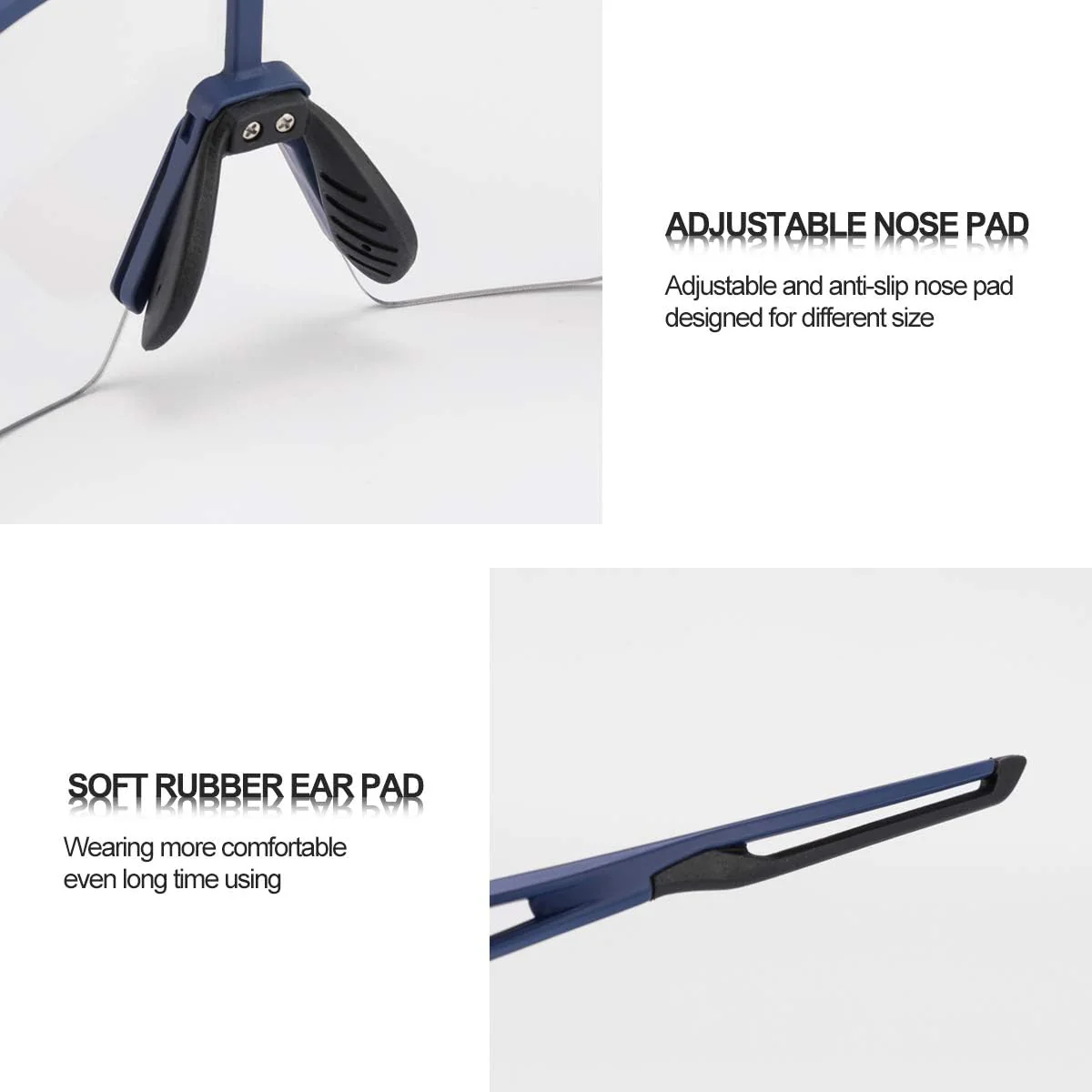 Half-Frame Photochromic Sports Sunglasses (UV400) - Image 36