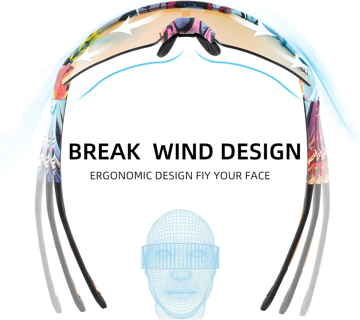 Half-Frame Photochromic Sports Sunglasses (UV400) - Image 58