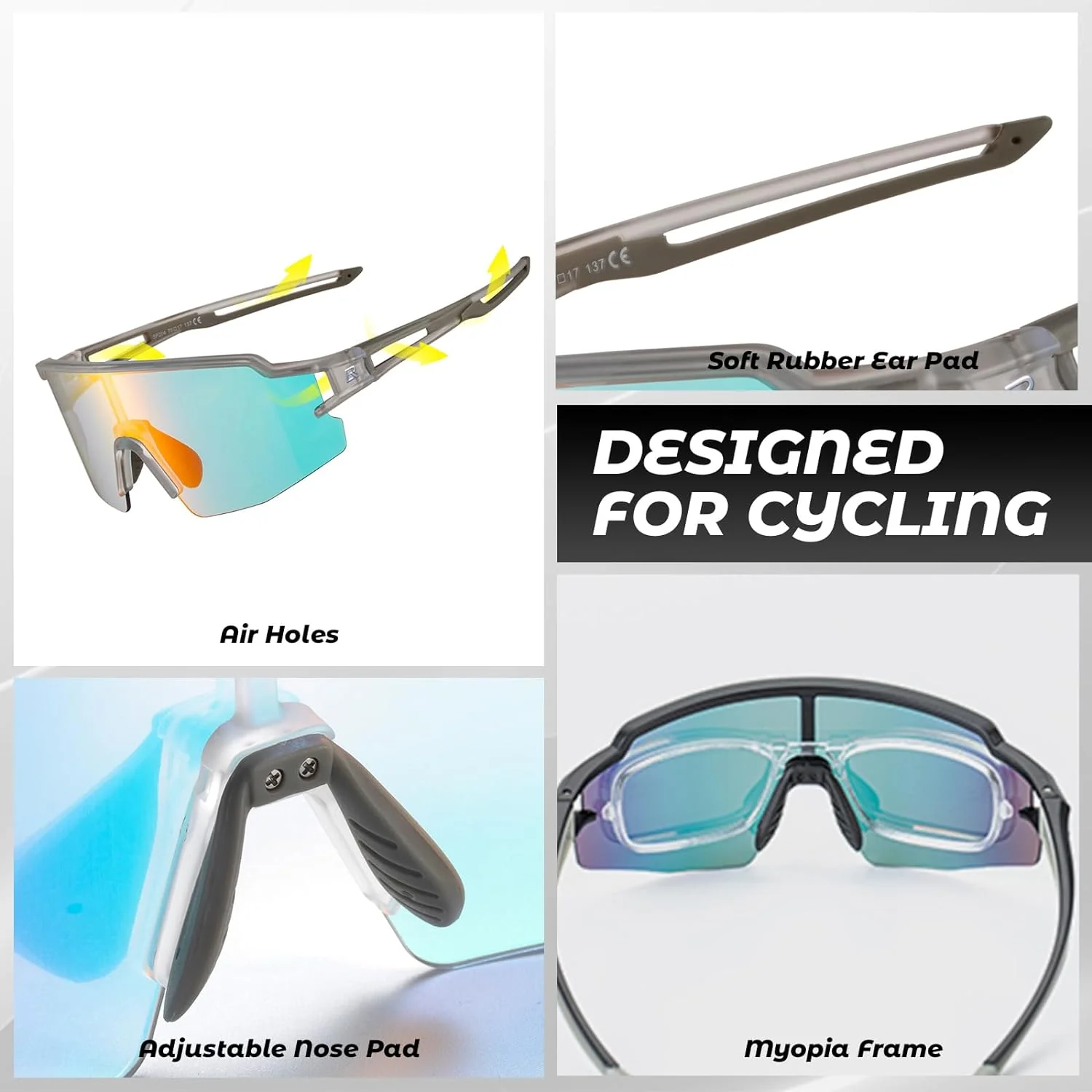 Polarised Full-Lens Sunglasses for Outdoor Sports - Image 15