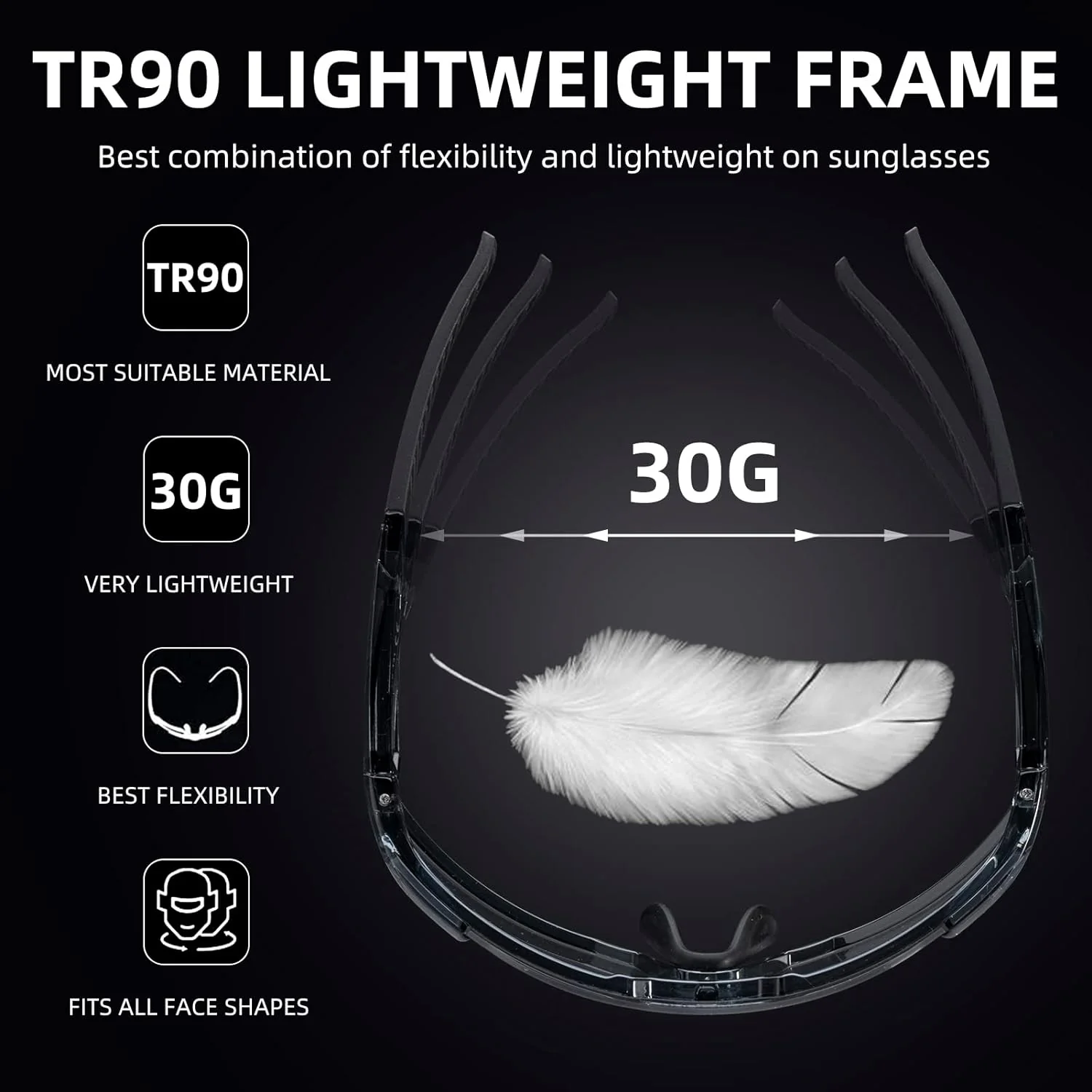 Half-Frame Photochromic Sports Sunglasses (UV400) - Image 84