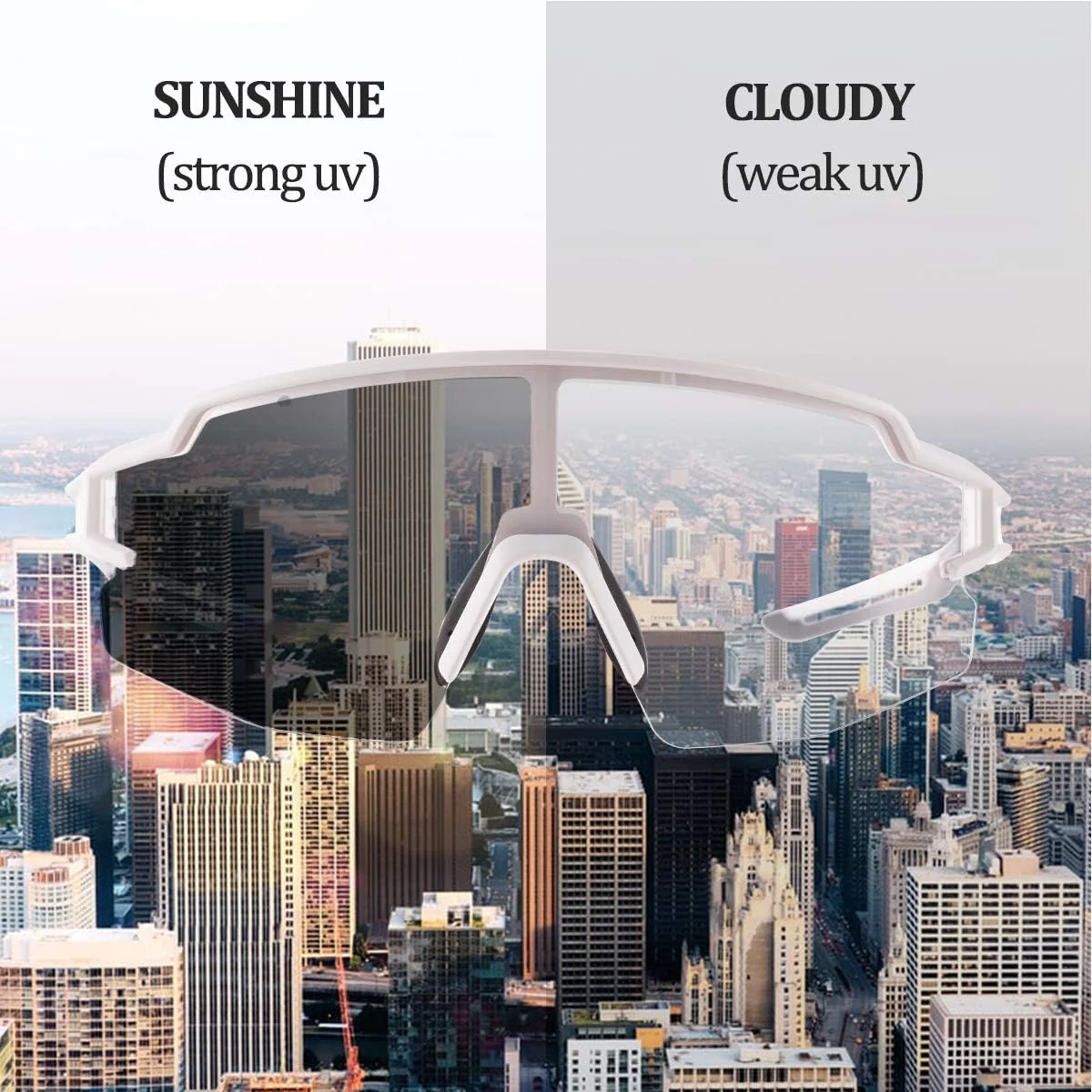 Half-Frame Photochromic Sports Sunglasses (UV400) - Image 90