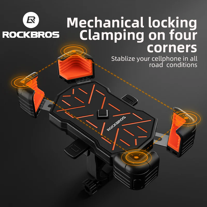 ROCKBROS HW-117 Bike Phone Mount 1s Lock Bike（Handlebar) - Image 7