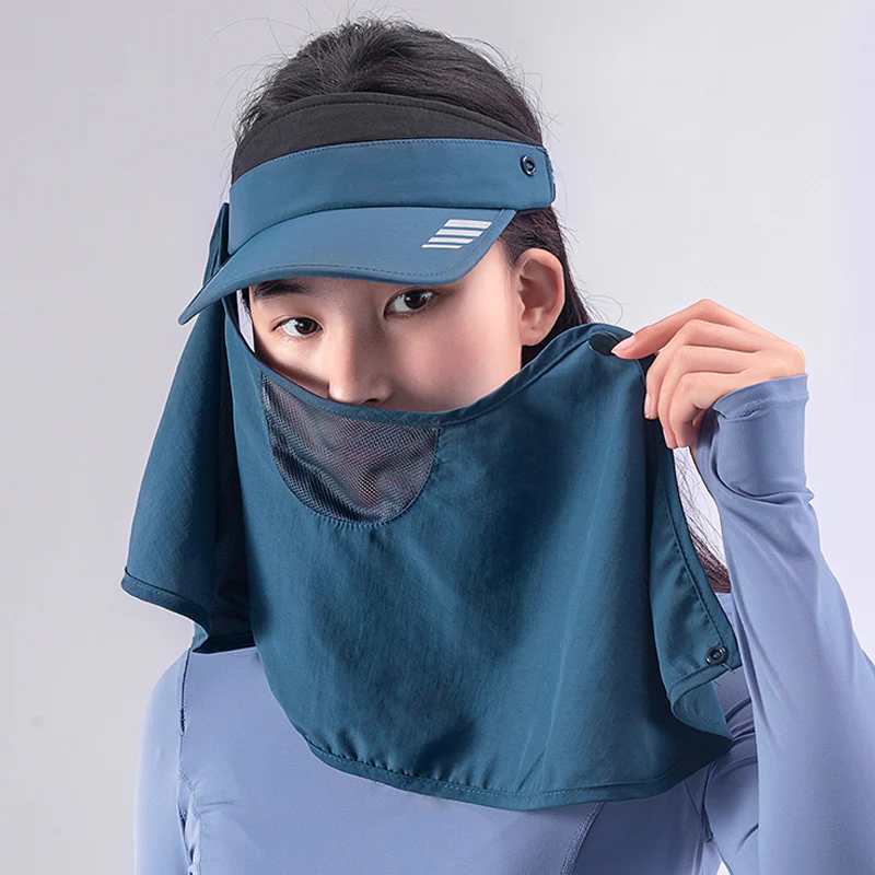 ROCKBROS Ice Silk Full Face Sunhat 360° Anti-UV Adjustable Hiking Fishing Cap - Image 7