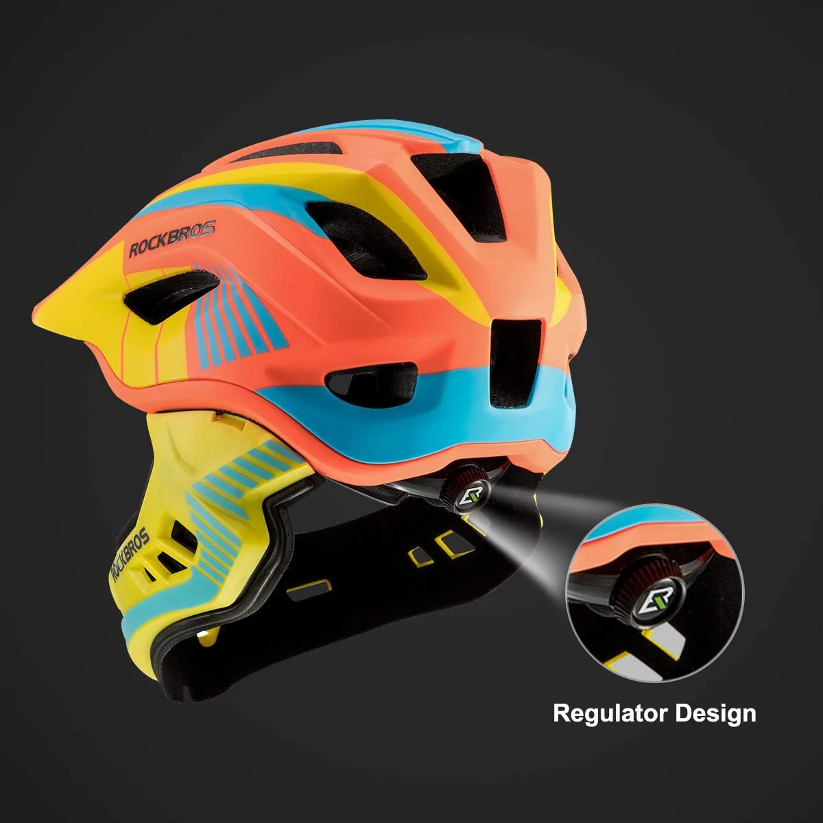 ROCKBROS Kids Full Face Helmet Detachable for Youth Child Boys Girls Ages 3-16 - Image 11
