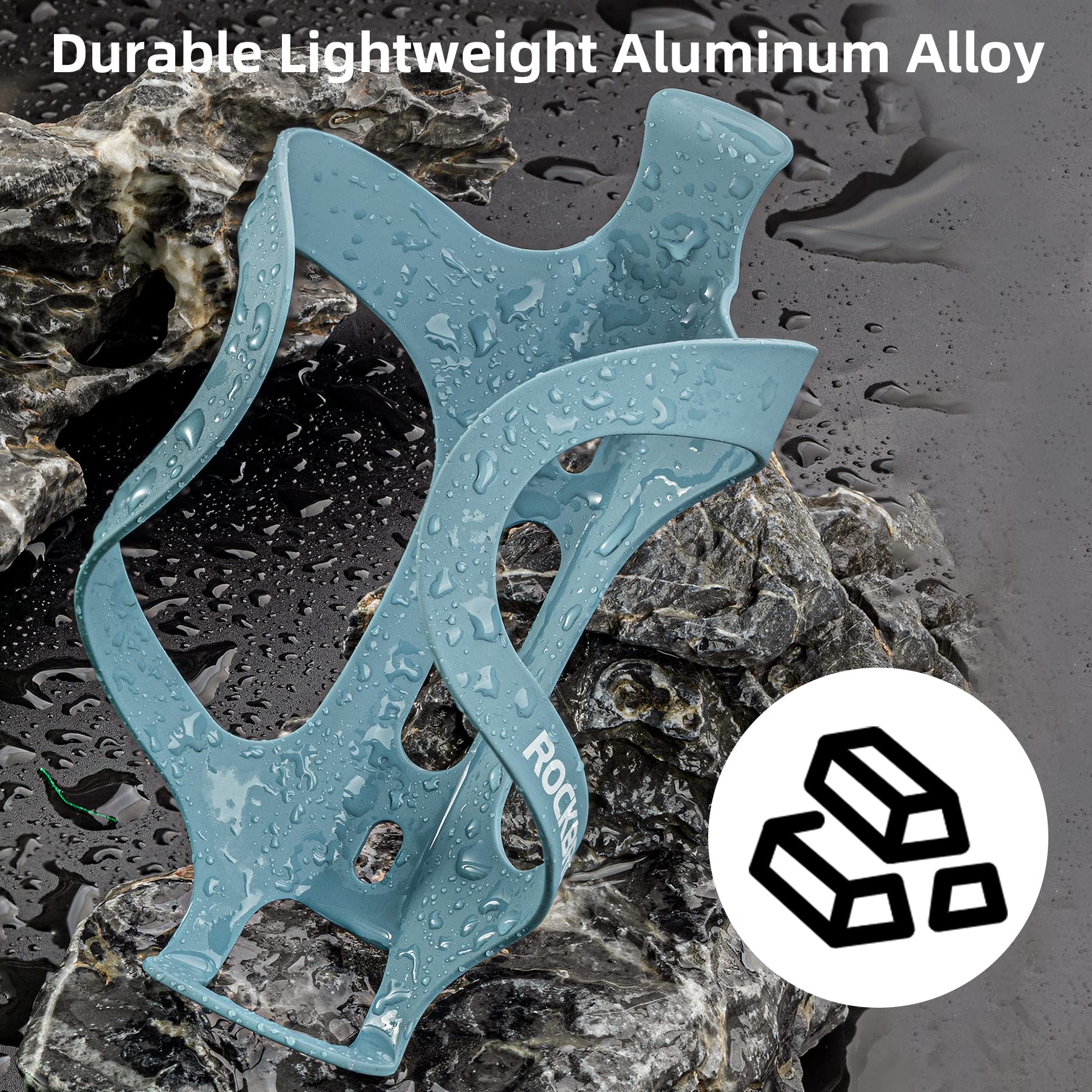 ROCKBROS Lightweight Alloy Aluminum Bike Water Bottle Cage - Secure Hold Bicycle Bottle Bracket - Image 8