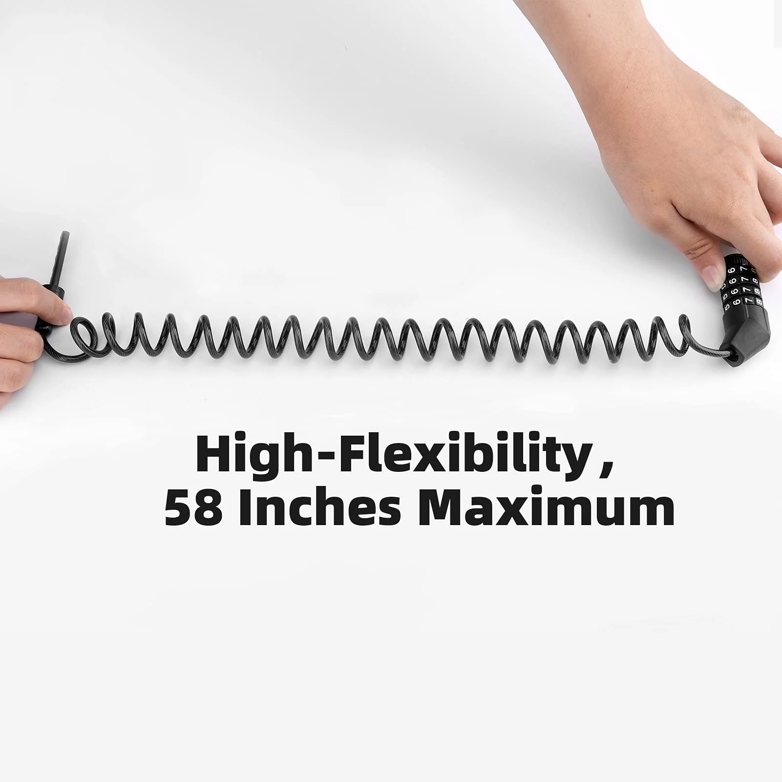 ROCKBROS Lightweight Helmet Lock, Resettable Combination Cable Lock for Bike & Luggage - Image 3