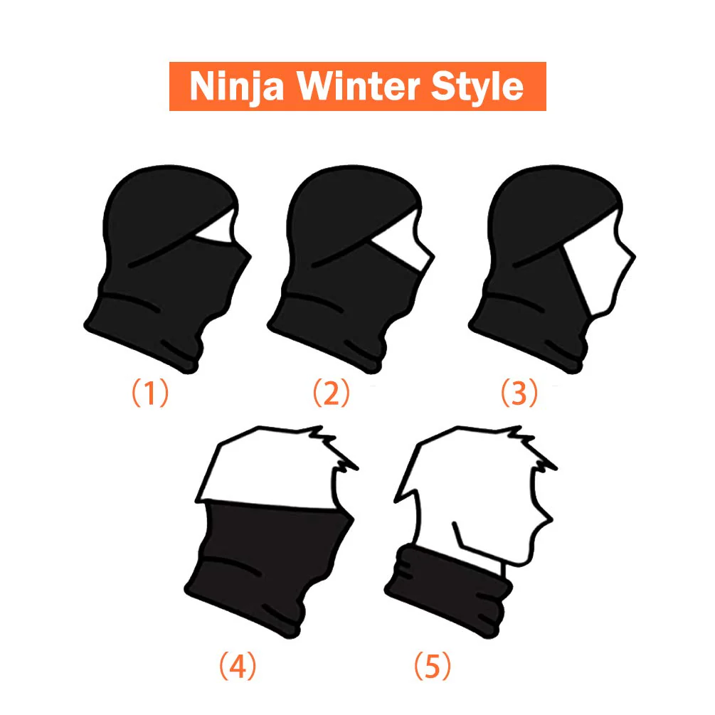 ROCKBROS Men Windproof Thermal Fleece Balaclava Ski Mask Winter Cycling Motorcycle Gear - Image 6