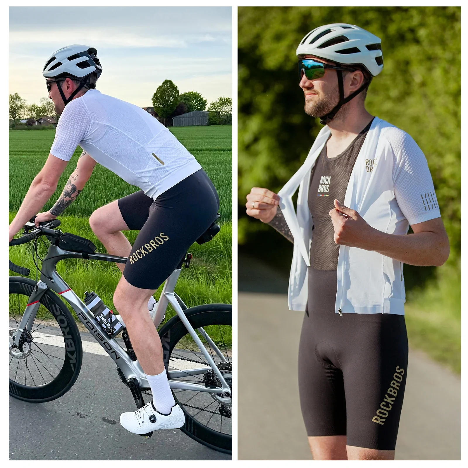 Men’s Cycling Bib Shorts for 77–104°F - YDDK013 - Image 7