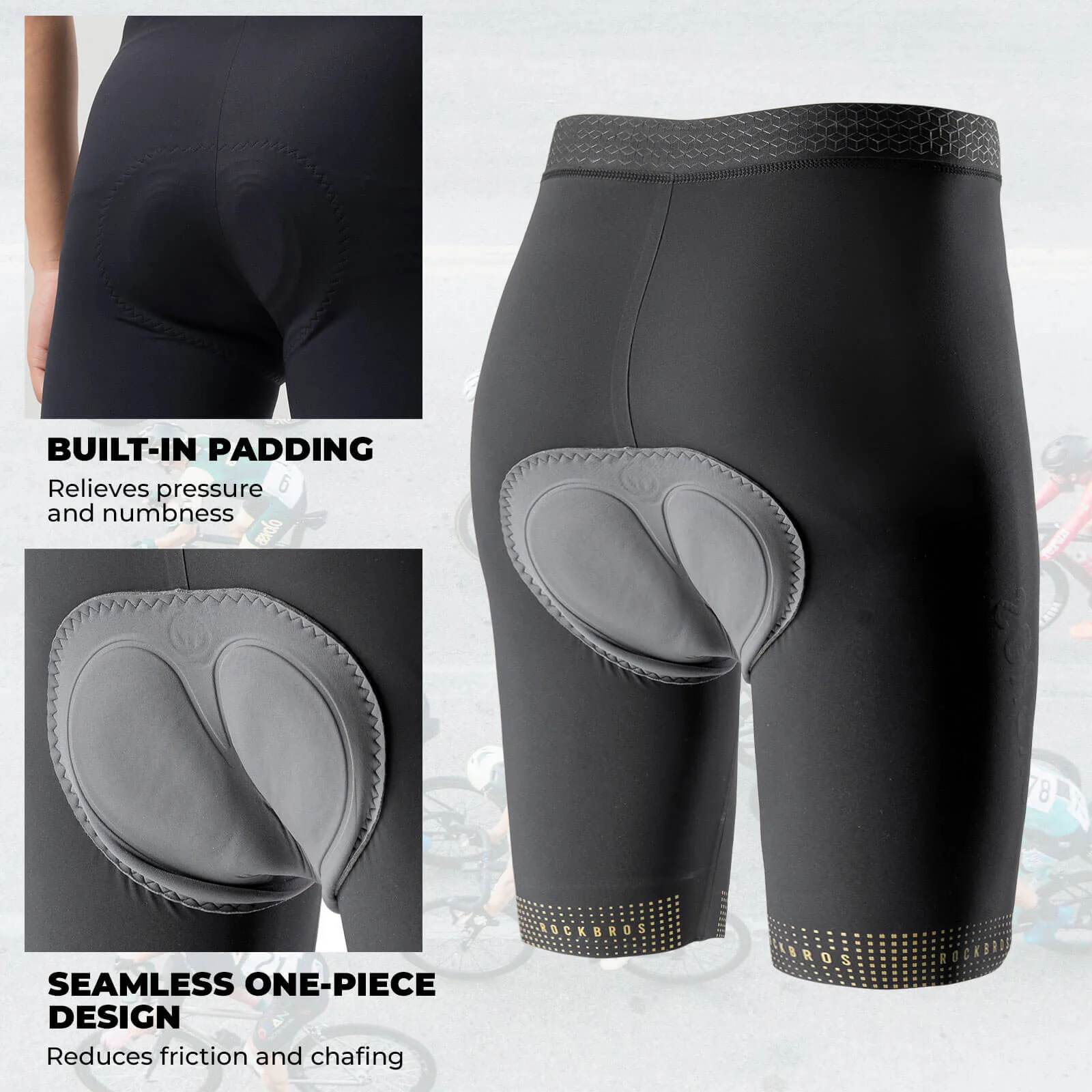 Men’s Endurance Padded Cycling Shorts - YDDK012 - Image 12