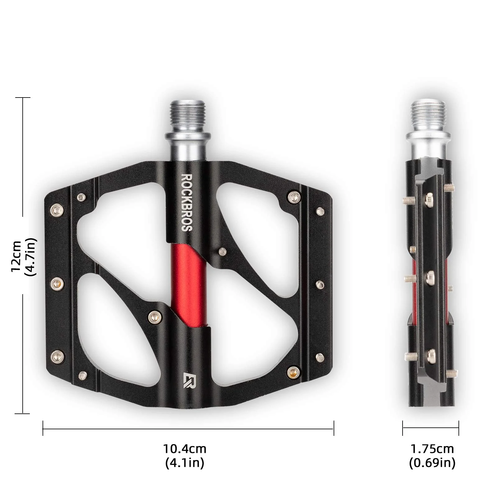 ROCKBROS MTB Pedals Platform Bike Pedal Aluminum 9/16" Bicycle Pedal Non-Slip Lightweight Flat Pedals for BMX Road Mountain Bikes - Image 21