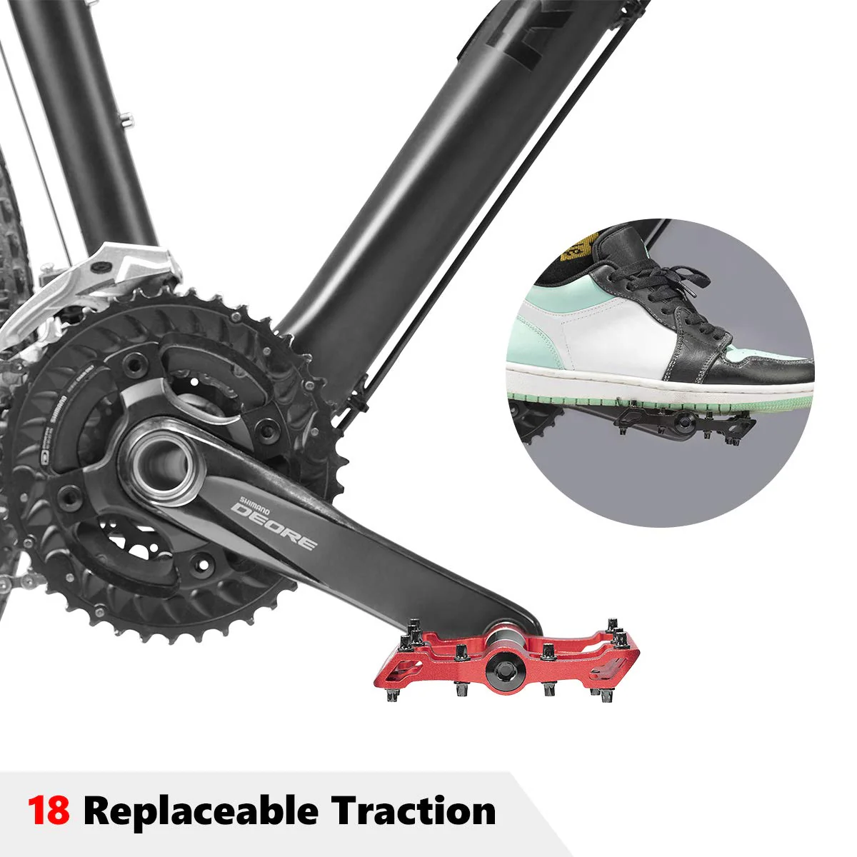 ROCKBROS MTB Pedals Platform Bike Pedal Aluminum 9/16" Bicycle Pedal Non-Slip Lightweight Flat Pedals for BMX Road Mountain Bikes - Image 25