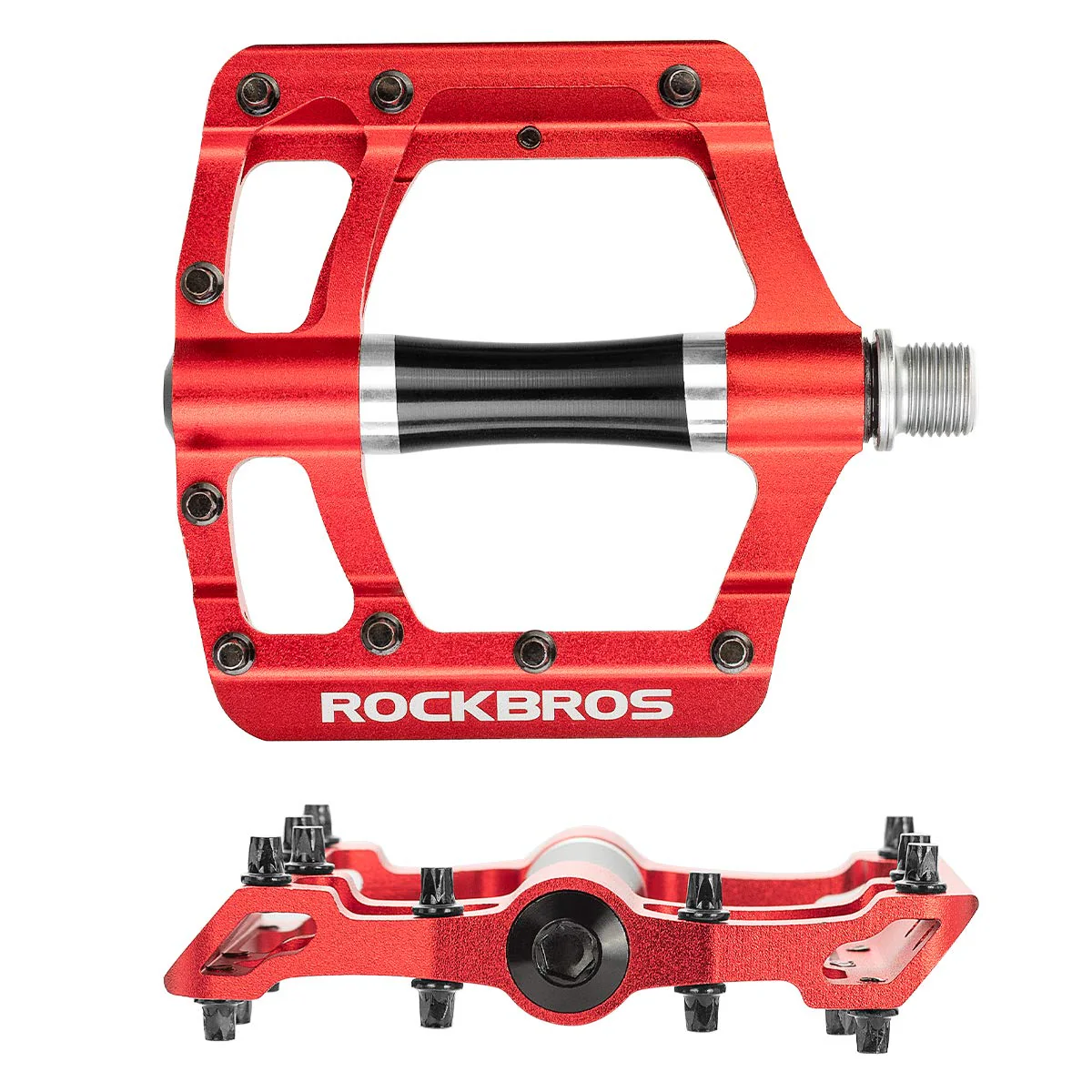 ROCKBROS MTB Pedals Platform Bike Pedal Aluminum 9/16" Bicycle Pedal Non-Slip Lightweight Flat Pedals for BMX Road Mountain Bikes - Image 29