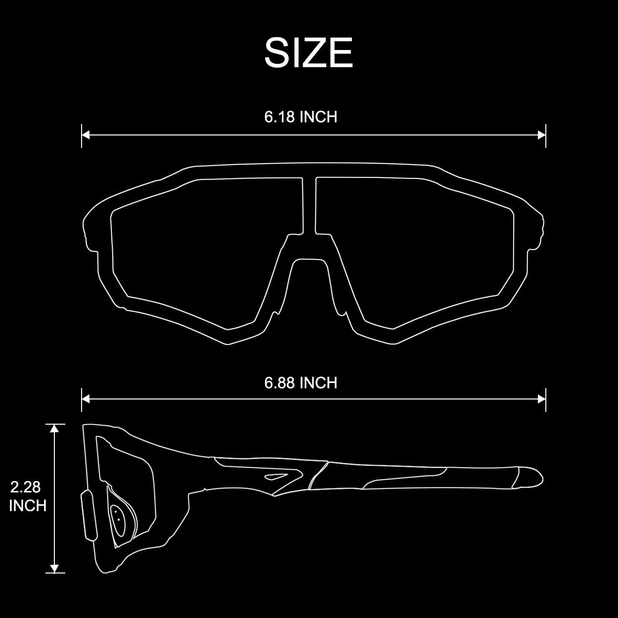 Aerodynamic Windproof Photochromic Cycling Sunglasses - Image 12