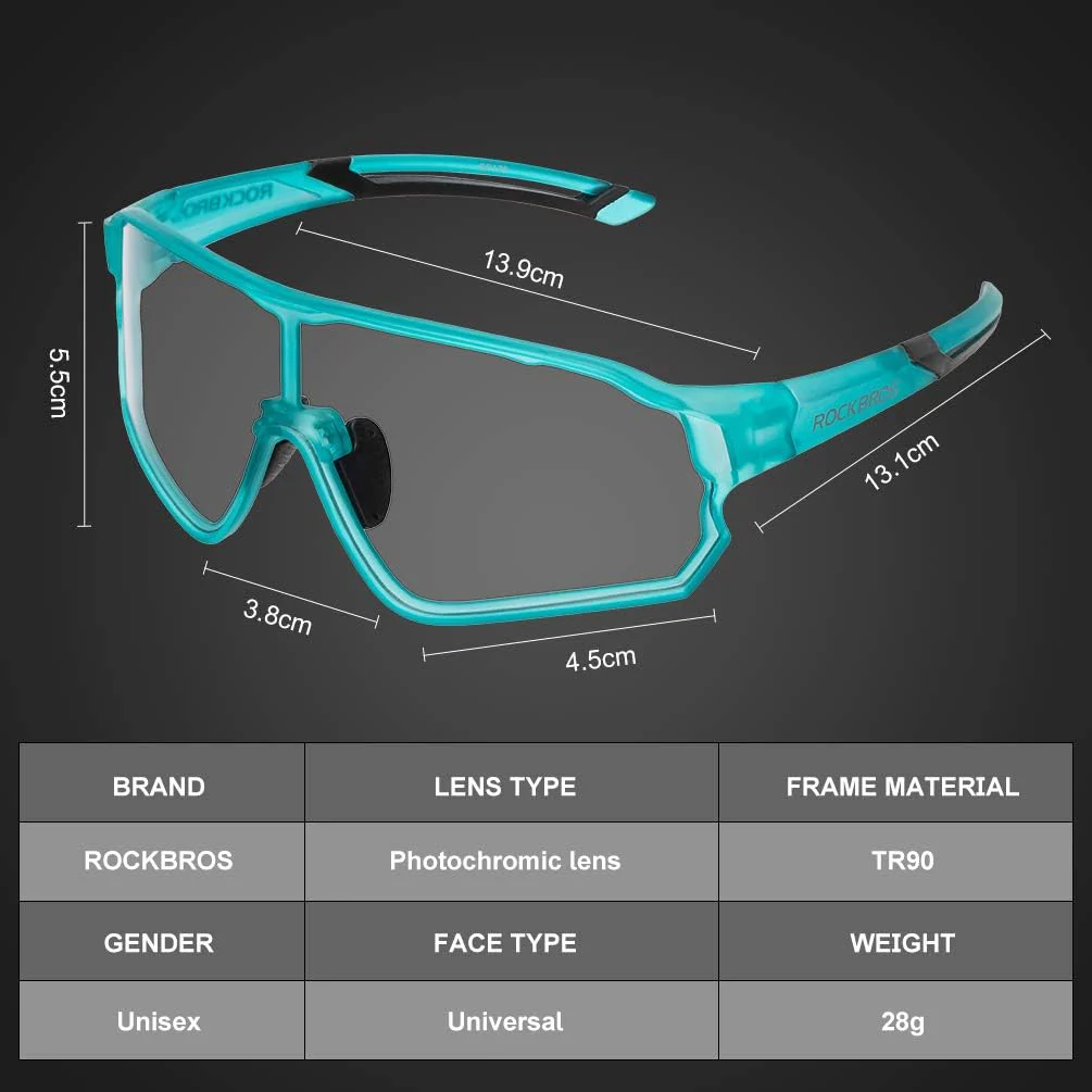 Aerodynamic Windproof Photochromic Cycling Sunglasses - Image 26