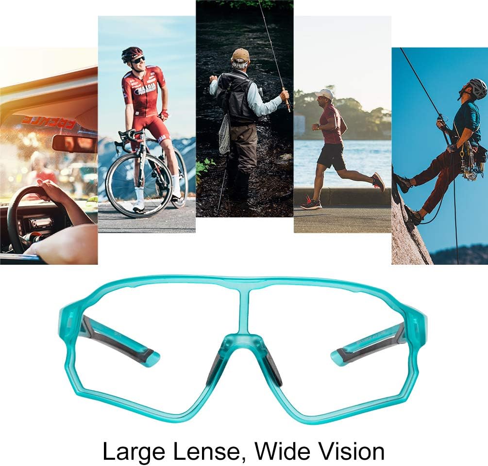 Aerodynamic Windproof Photochromic Cycling Sunglasses - Image 27